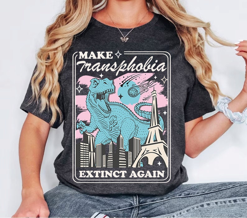 Make transphobia extinct again | stop transphobia | protect trans kids | trans rights are human rights | trans lives matter | trans youth