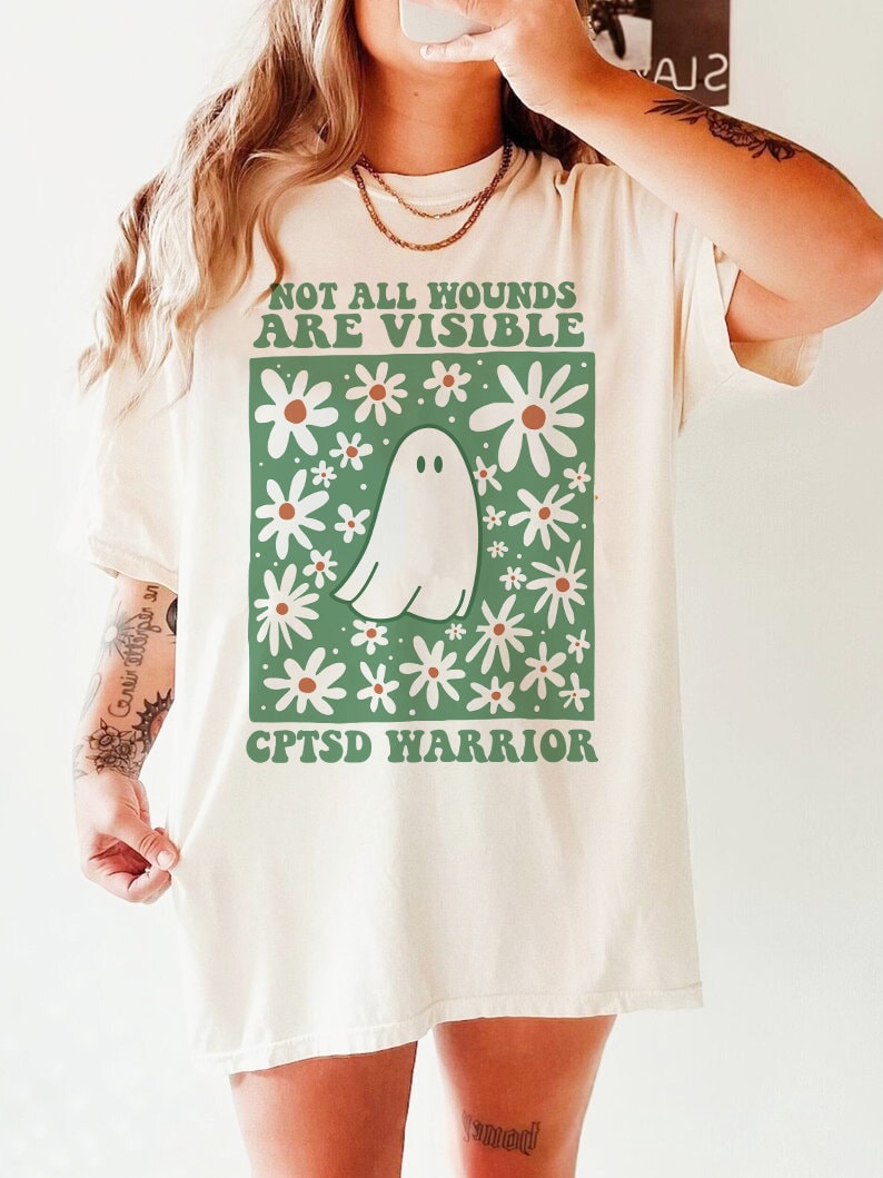 Not all wounds are visible shirt | cptsd | trauma and the brain | suicide awareness | mental health month | ati mental health | bcba shirt