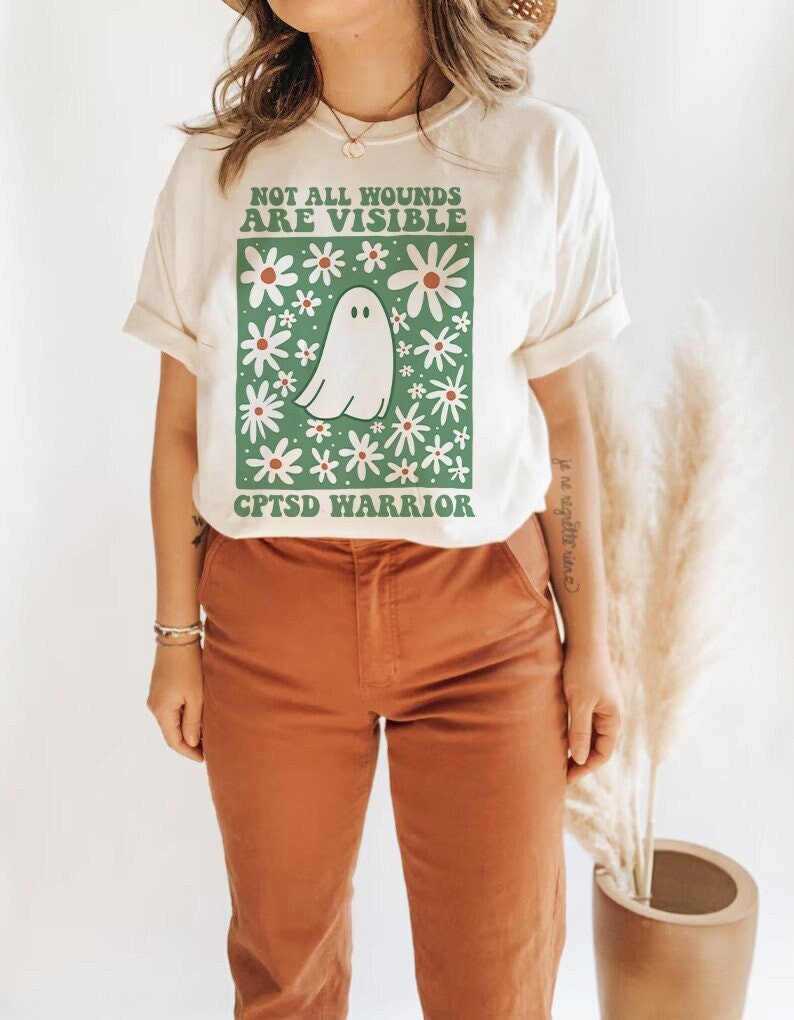Not all wounds are visible shirt | cptsd | trauma and the brain | suicide awareness | mental health month | ati mental health | bcba shirt