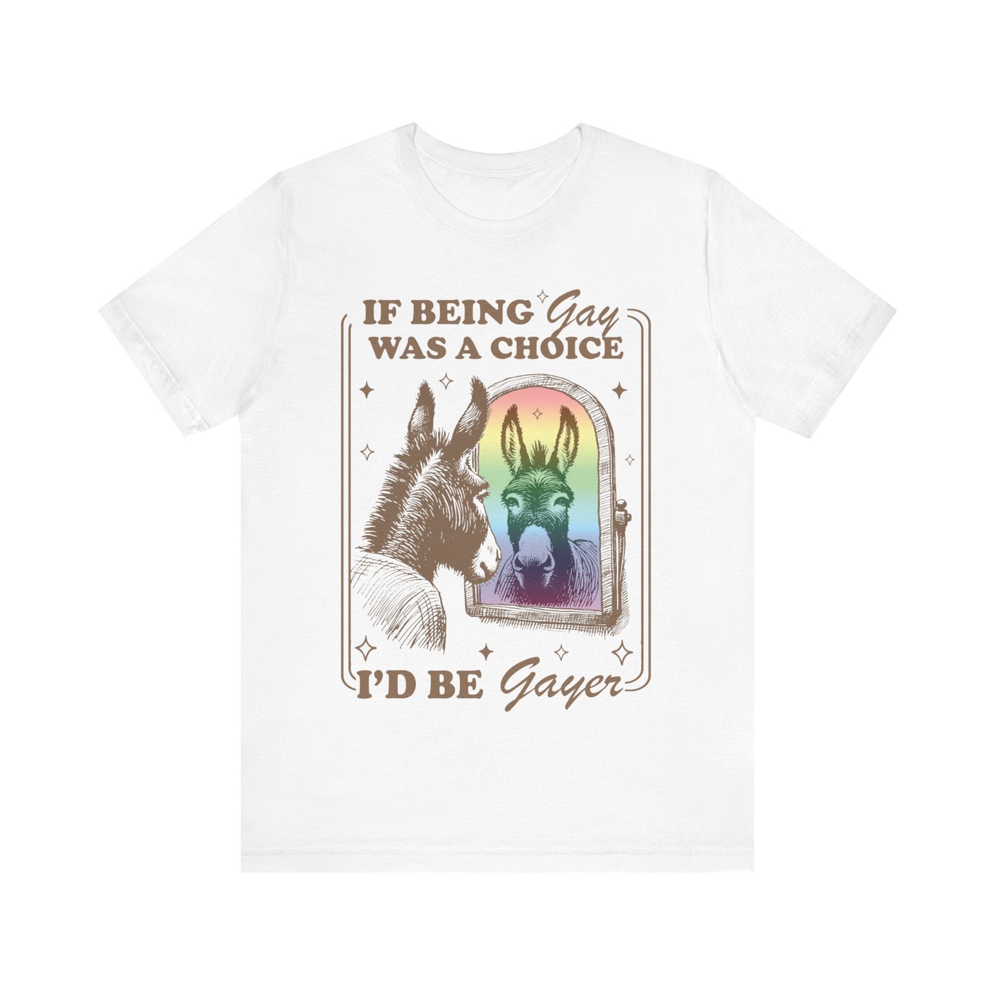 If being gay was a choice id be gayer | pride merch | funny gay shirt | funny lesbian shirt | bi pride shirt | subtle pride shirt |mlm pride