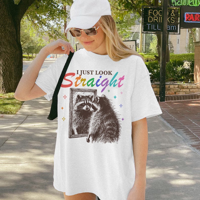 I just look straight | funny lgbt shirt | funny lesbian shirt | cool queer shirt | live laugh lesbian | bi pride shirt | pansexual | trans