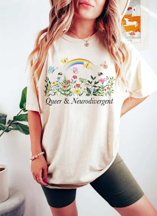 Queer neurodiversity shirt | neuroqueer | neurodiversity | audhd | autism infinity | queer owned business | autism acceptance | lgbtq pride