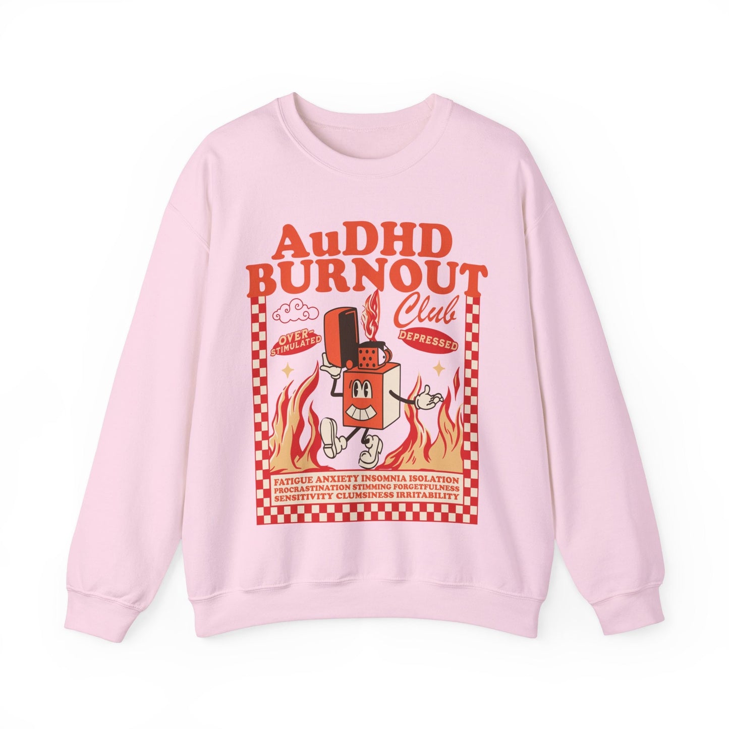 Audhd sweatshirt | neurodiversity sweatshirt | overstimulated | neurospicy | bcba sweatshirt | aba | special ed | autism infinity |affirming
