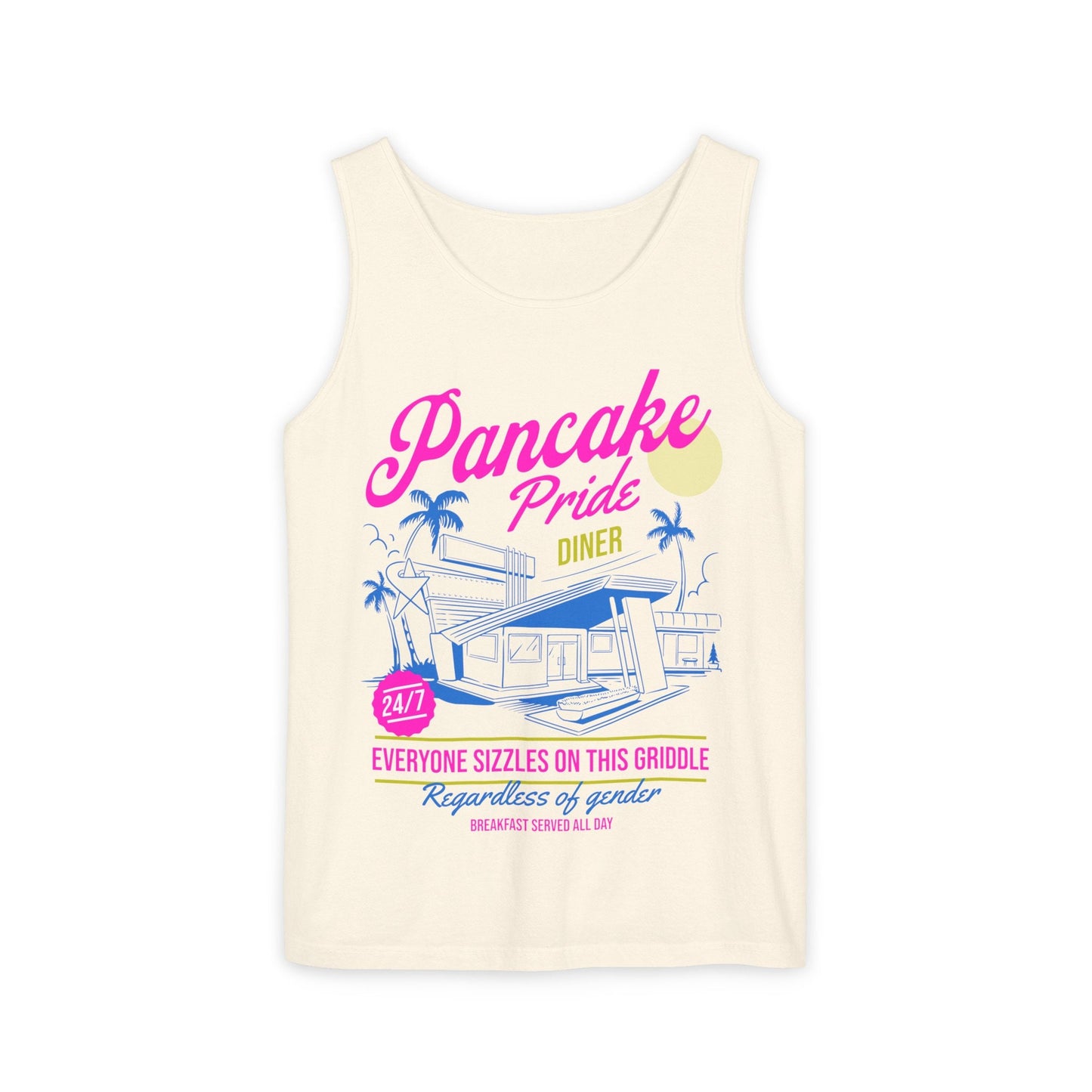 Pansexual tank top | pansexual | Comfort Colors | pansexual shirt | gay tank top | pansexual genderqueer | pancake pride | subtle pansexual