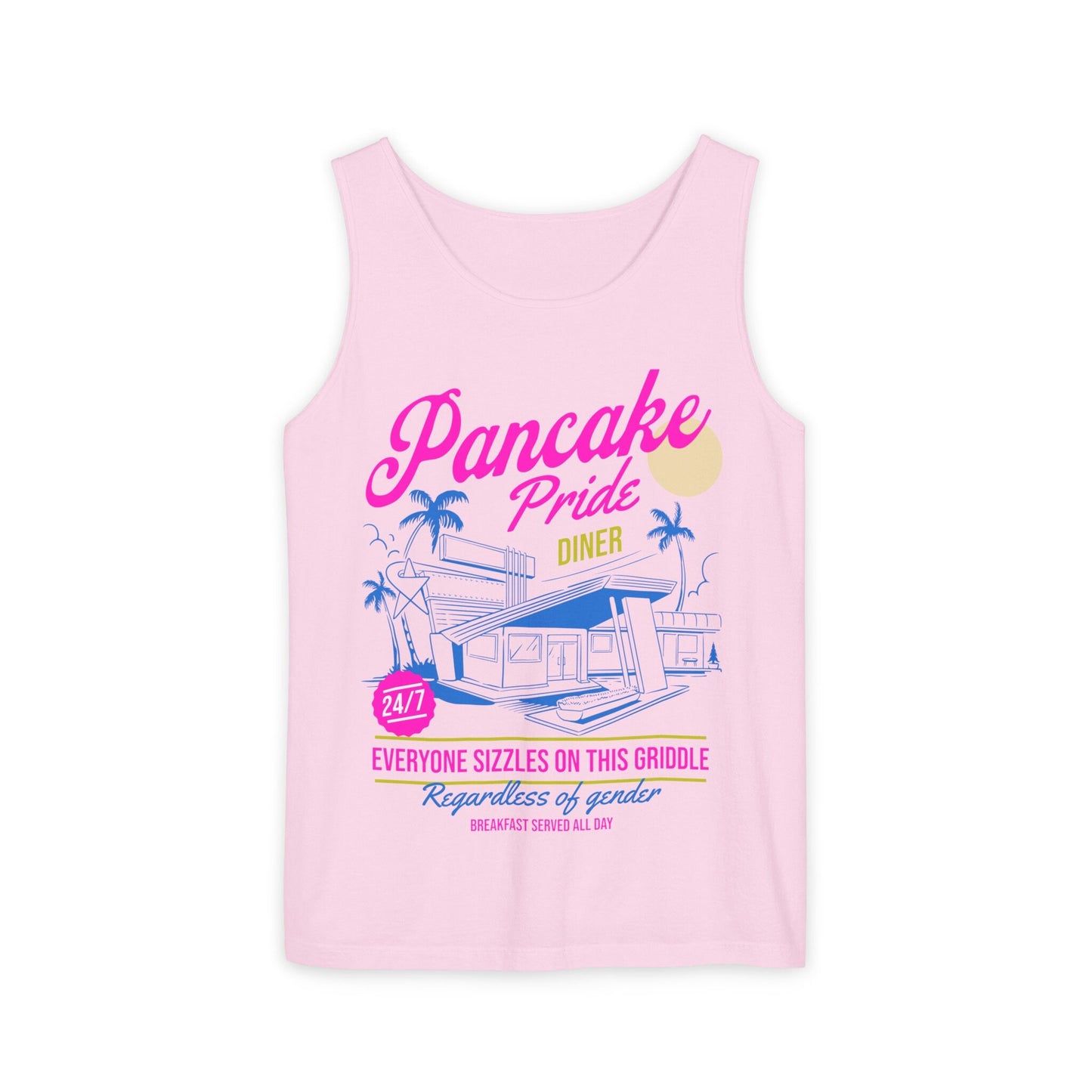 Pansexual tank top | pansexual | Comfort Colors | pansexual shirt | gay tank top | pansexual genderqueer | pancake pride | subtle pansexual