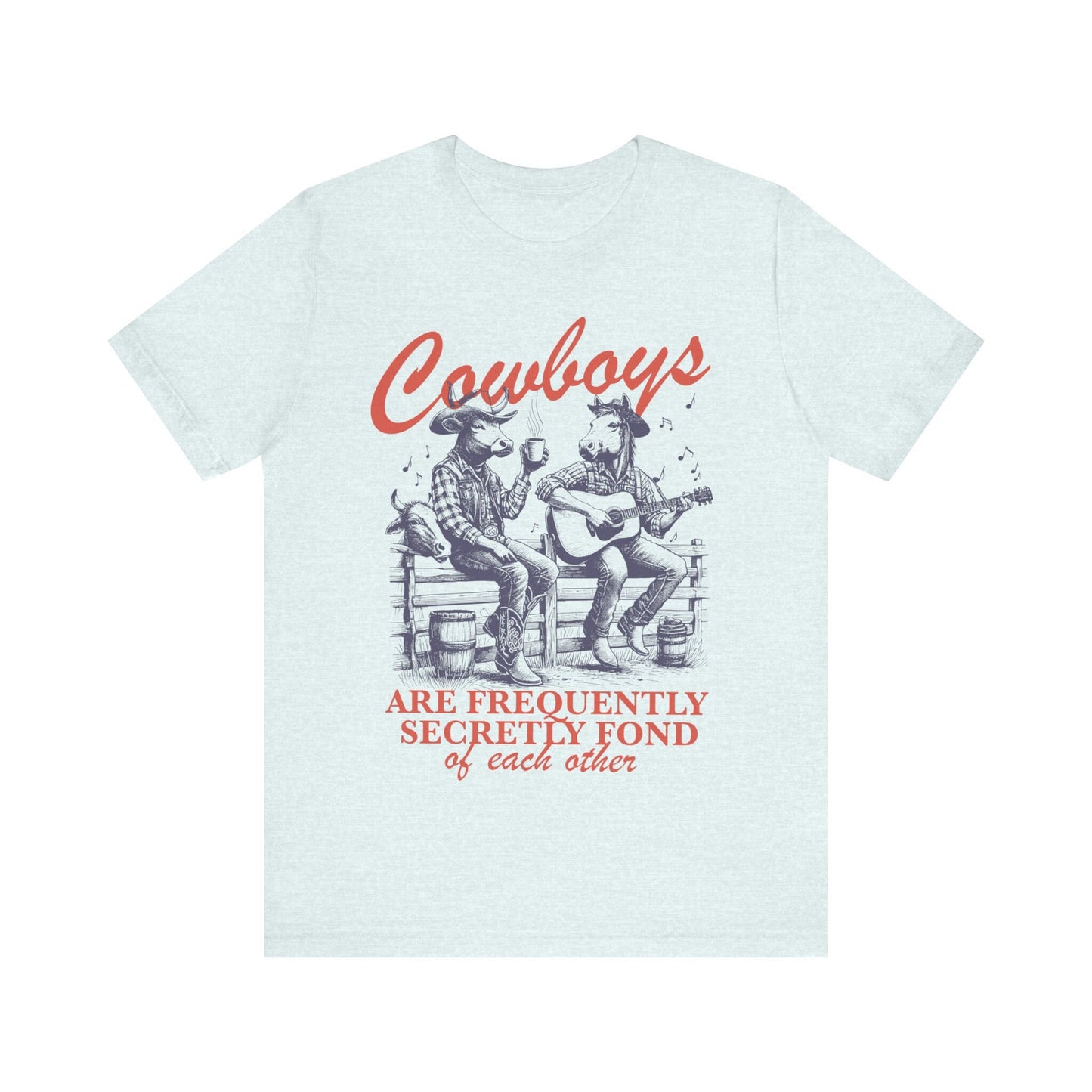 Cowboys are frequently secretly fond of each other | gay cowboy | cool queer shirt | gay boyfriend gift | gay bear shirt | retro lesbian