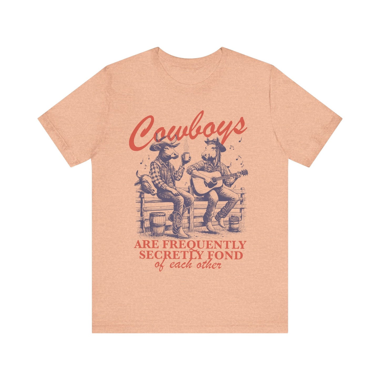 Cowboys are frequently secretly fond of each other | gay cowboy | cool queer shirt | gay boyfriend gift | gay bear shirt | retro lesbian