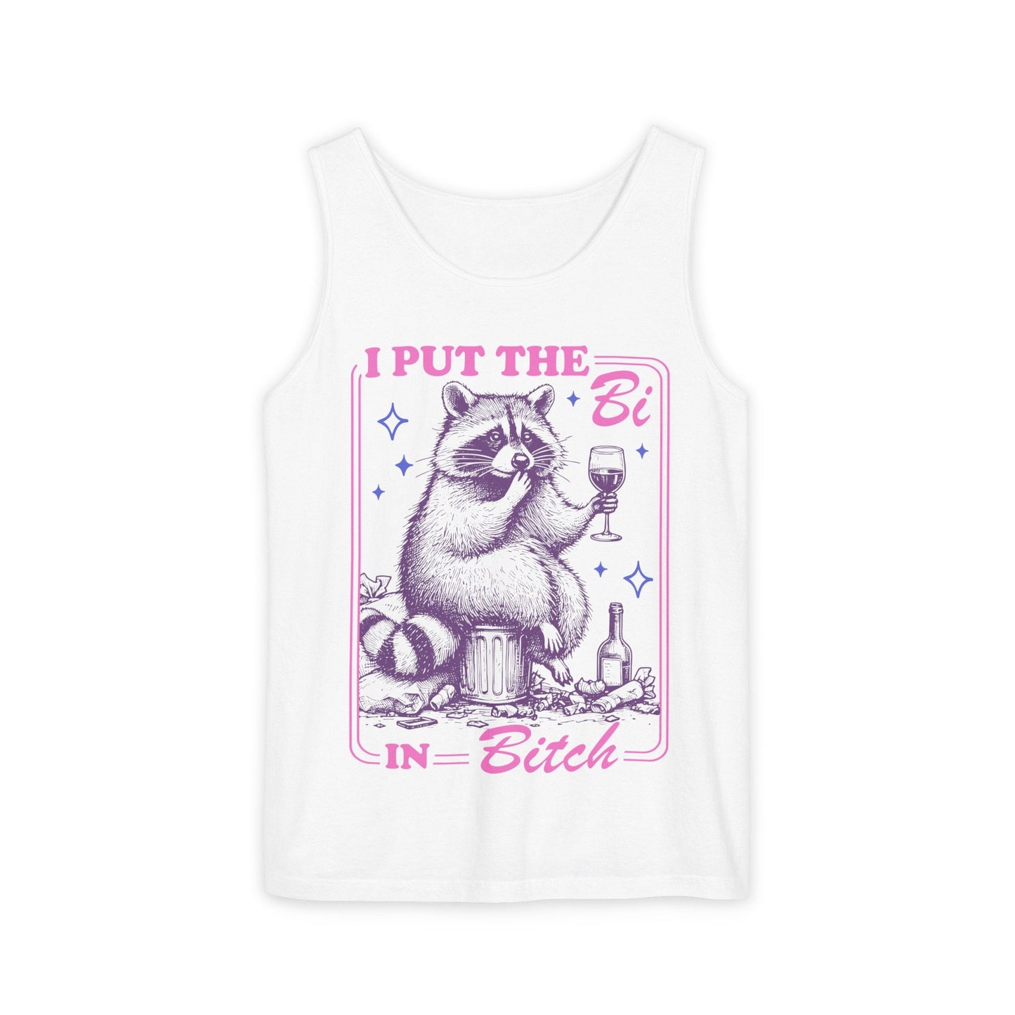 I put the bi in bitch tank top | bisexual tank top | gay tank top | bi pride shirt | subtle bisexual | funny bisexual gift | bi wife energy