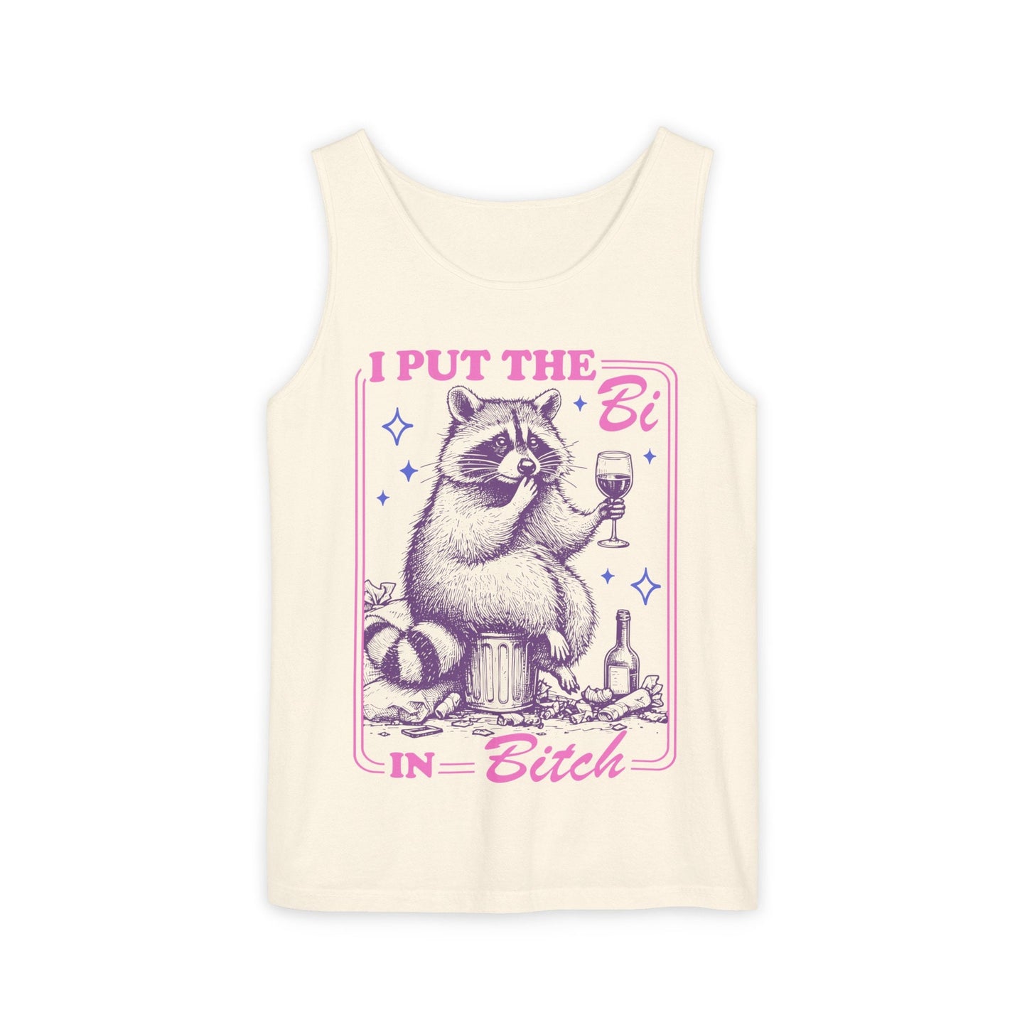 I put the bi in bitch tank top | bisexual tank top | gay tank top | bi pride shirt | subtle bisexual | funny bisexual gift | bi wife energy