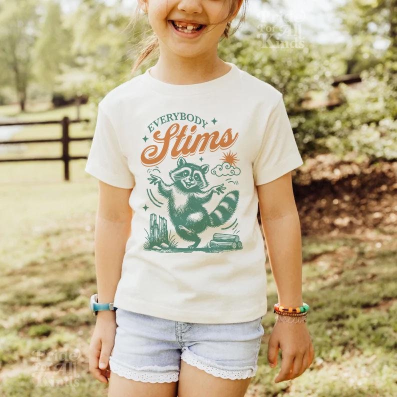 Everybody stims | kids autism shirt