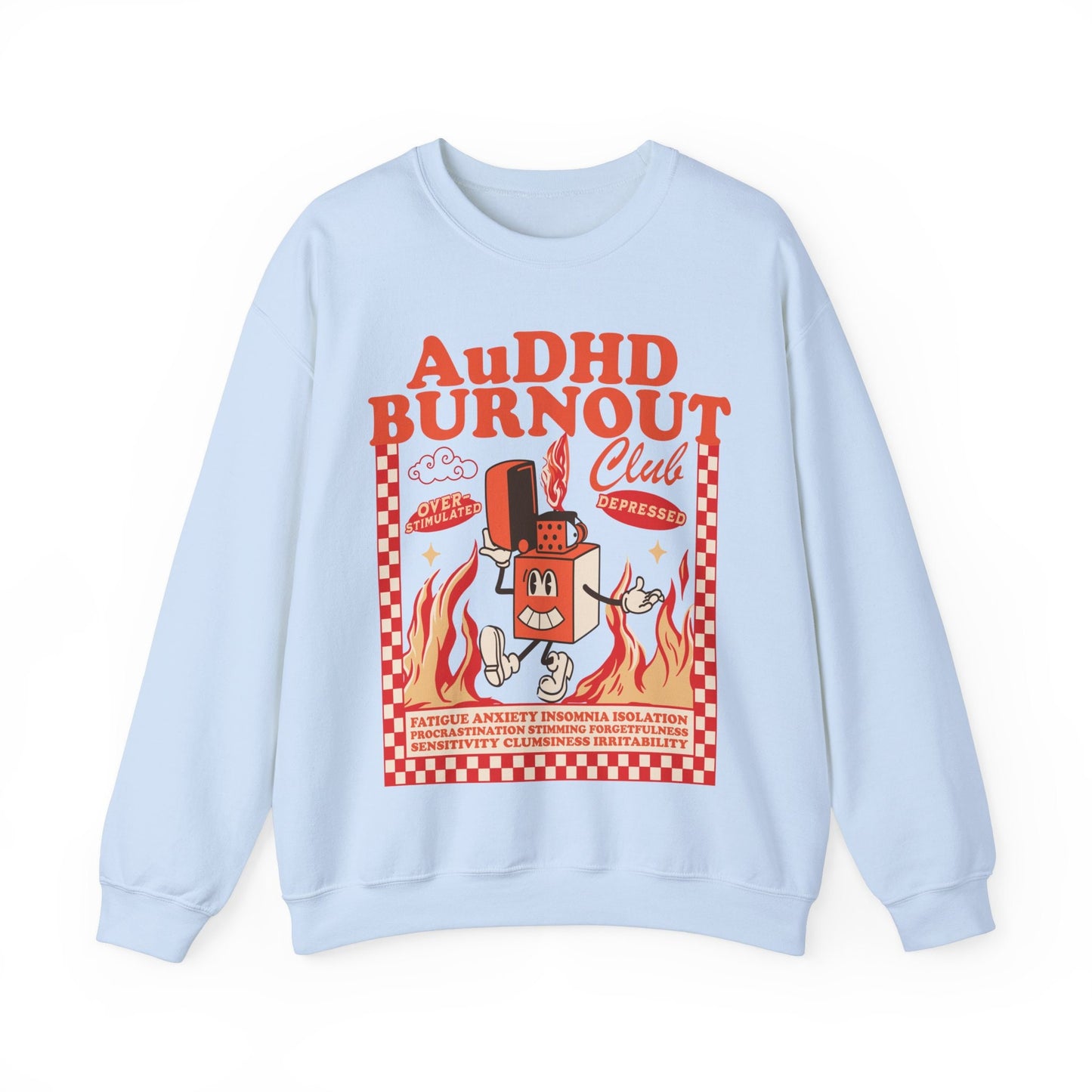Audhd sweatshirt | neurodiversity sweatshirt | overstimulated | neurospicy | bcba sweatshirt | aba | special ed | autism infinity |affirming