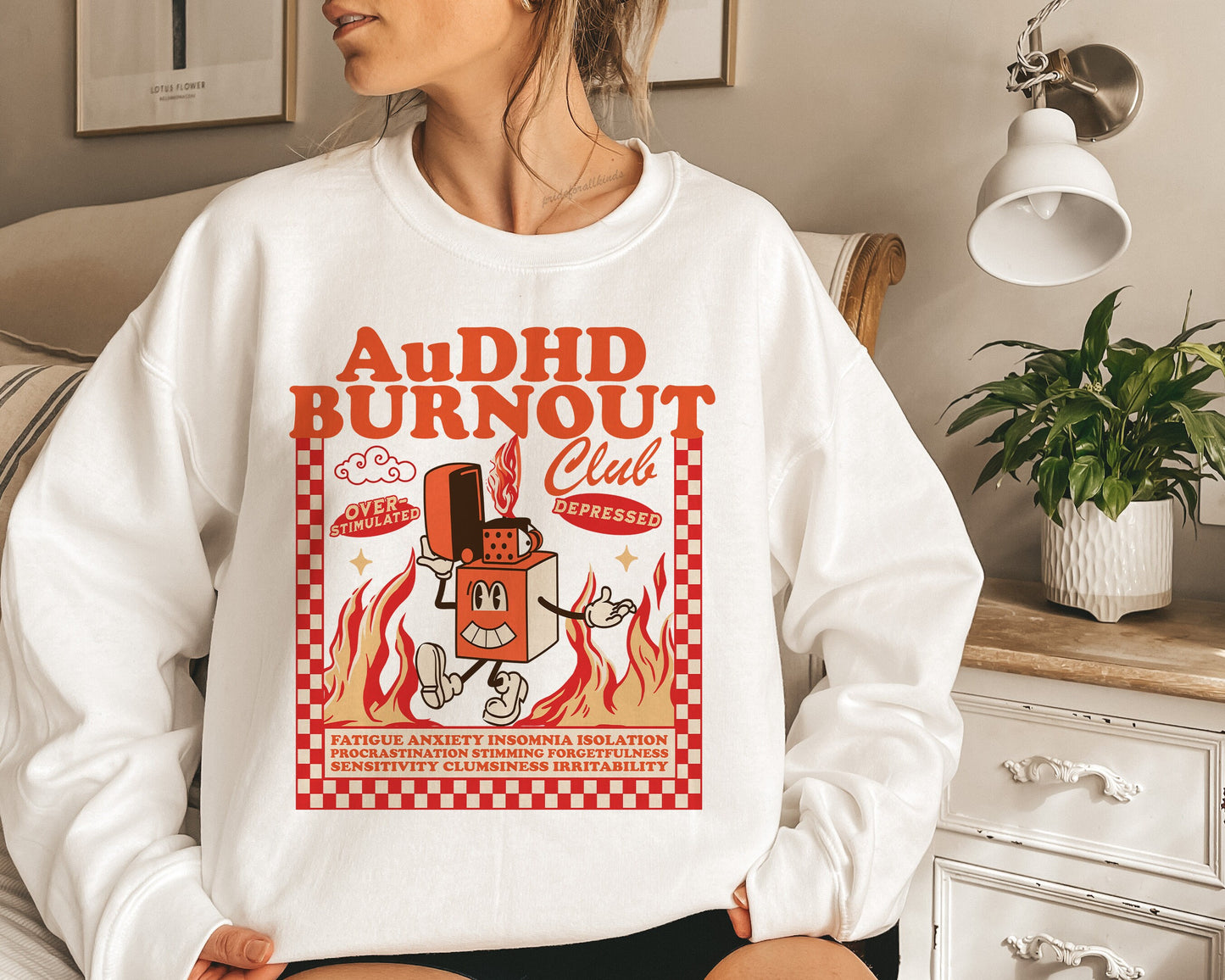 Audhd sweatshirt | neurodiversity sweatshirt | overstimulated | neurospicy | bcba sweatshirt | aba | special ed | autism infinity |affirming