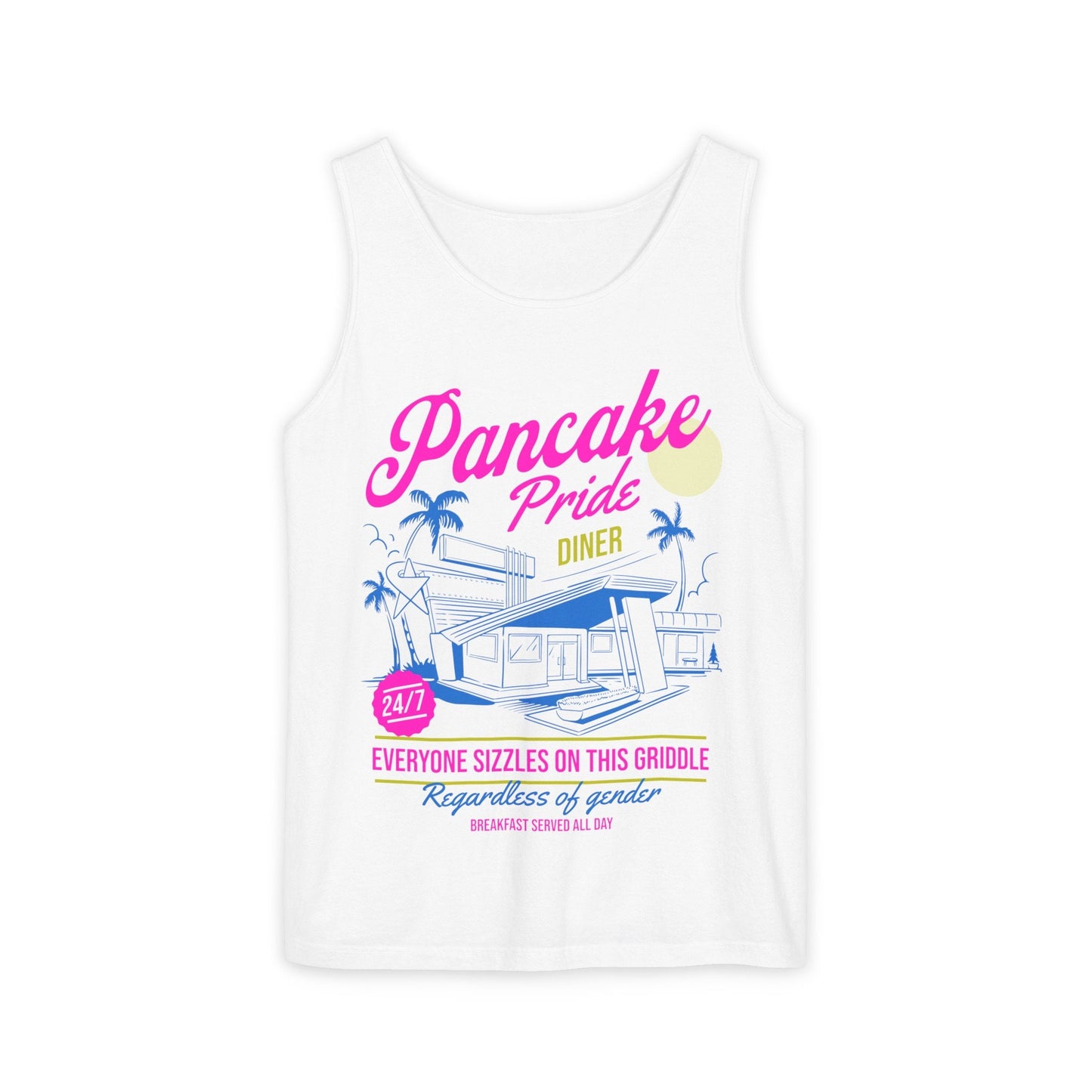 Pansexual tank top | pansexual | Comfort Colors | pansexual shirt | gay tank top | pansexual genderqueer | pancake pride | subtle pansexual