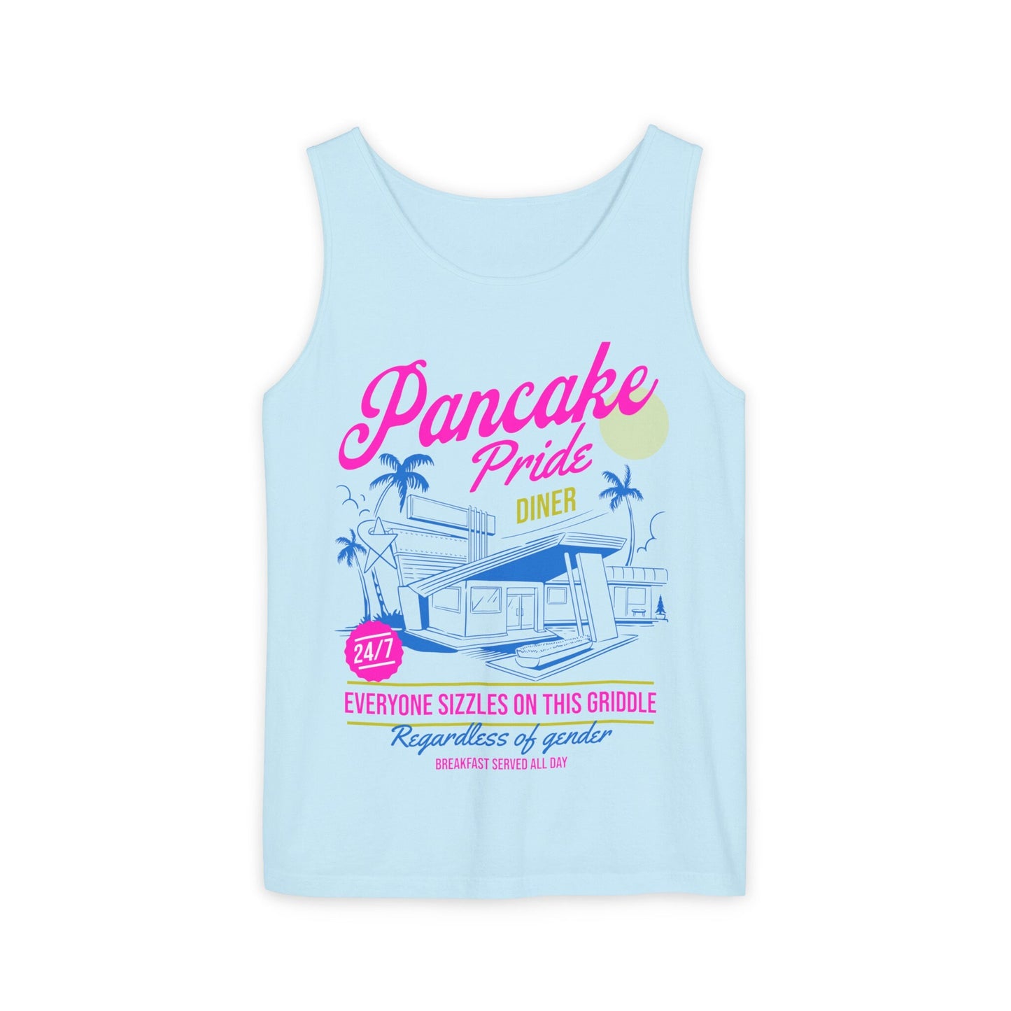 Pansexual tank top | pansexual | Comfort Colors | pansexual shirt | gay tank top | pansexual genderqueer | pancake pride | subtle pansexual