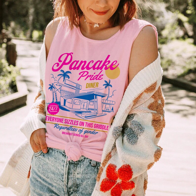 Pansexual tank top | pansexual | Comfort Colors | pansexual shirt | gay tank top | pansexual genderqueer | pancake pride | subtle pansexual