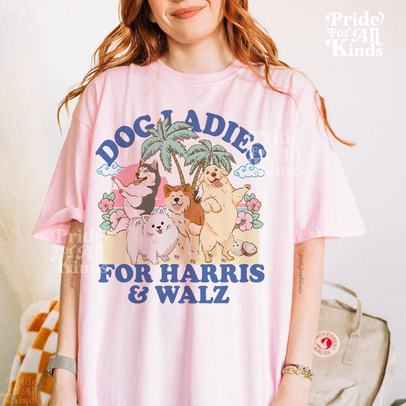 Dog Ladies for Harris Walz | Childless dog lady Harris Walz | Kamala Harris meme | Kamala coconut | Dog Lady Kamala | roevember | leftist