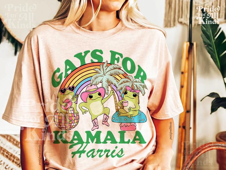 Gays for Kamala Harris | Gays for Harris Walz | Queers for Kamala | Trans for Kamala | trans rights | frogs for kamala | election shirt gays