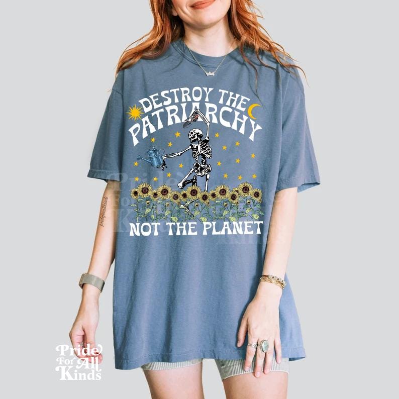 Destroy the patriarchy not the planet | burn the patriarchy | smash the patriarchy | skeleton boho | feminist halloween | pro choice | roe