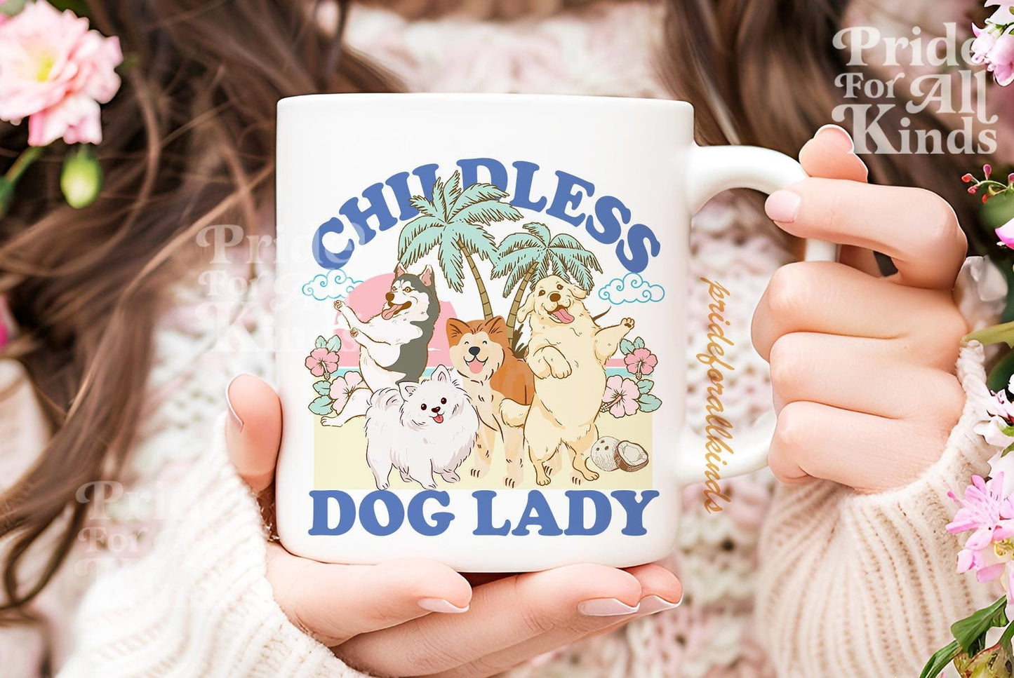 Childless dog lady mug