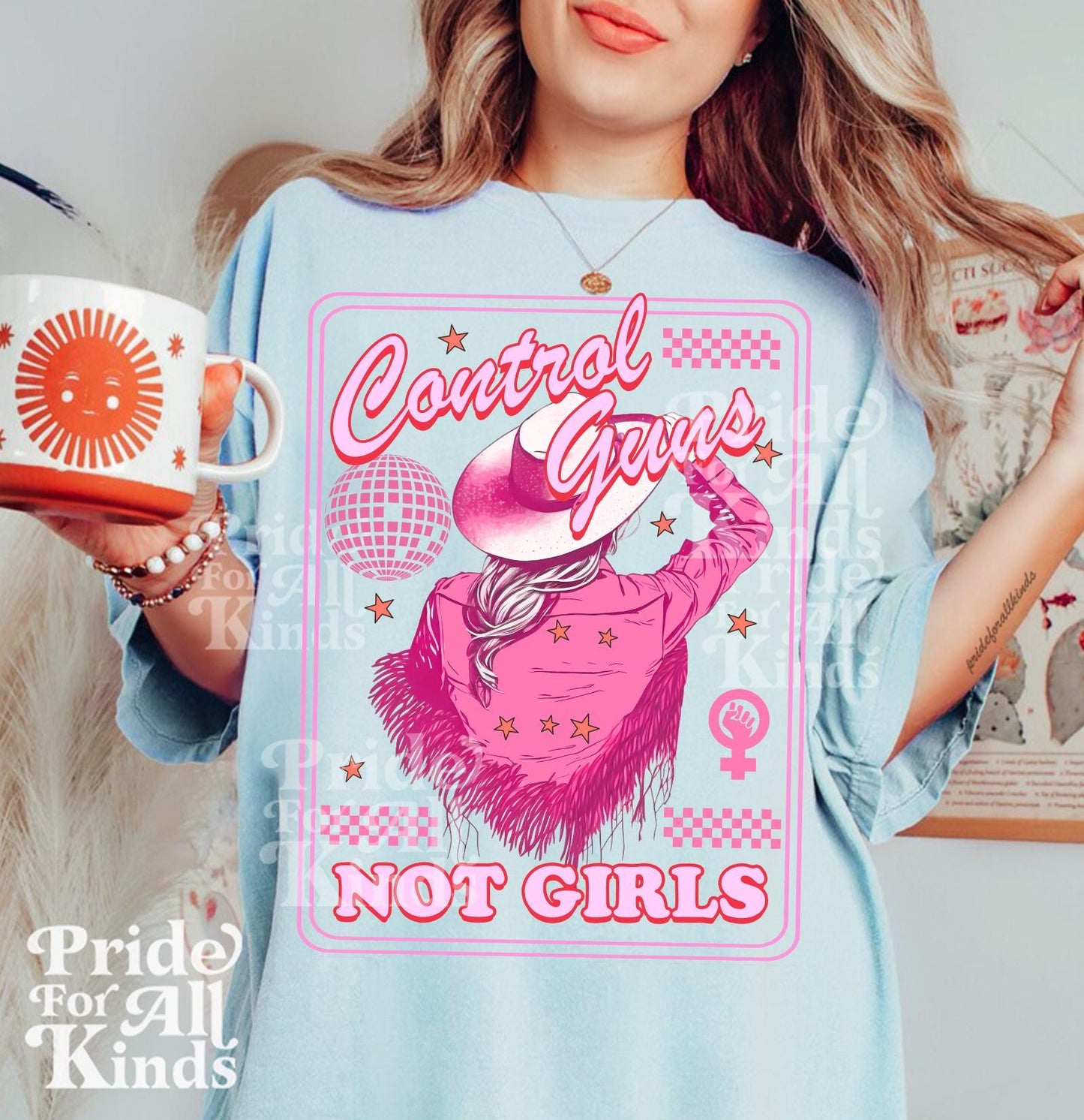 Control guns not girls | anti gun shirt | gun reform | end gun violence | thoughts and prayers policy and change | pro roe | reproductive