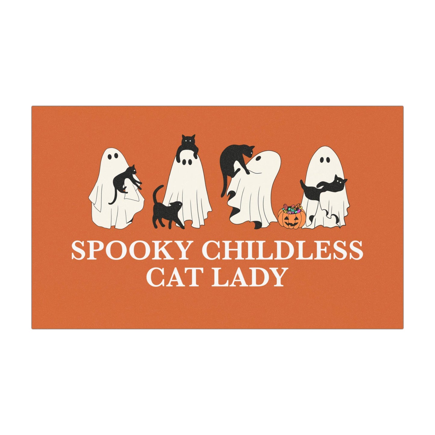 Spooky childless cat lady car magnet | feminist halloween | car magnet liberal | kamala halloween | kamala car magnet | subtle kamala harris