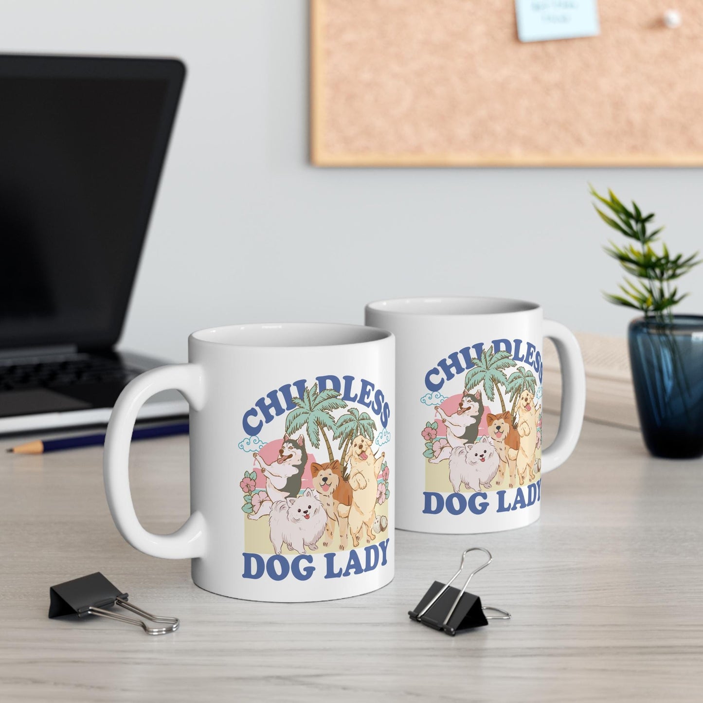Childless dog lady mug | dog lady mug | dog lady kamala | dog lady gift | dog dad mug | harris walz mug | subtle kamala | dog lady coffee