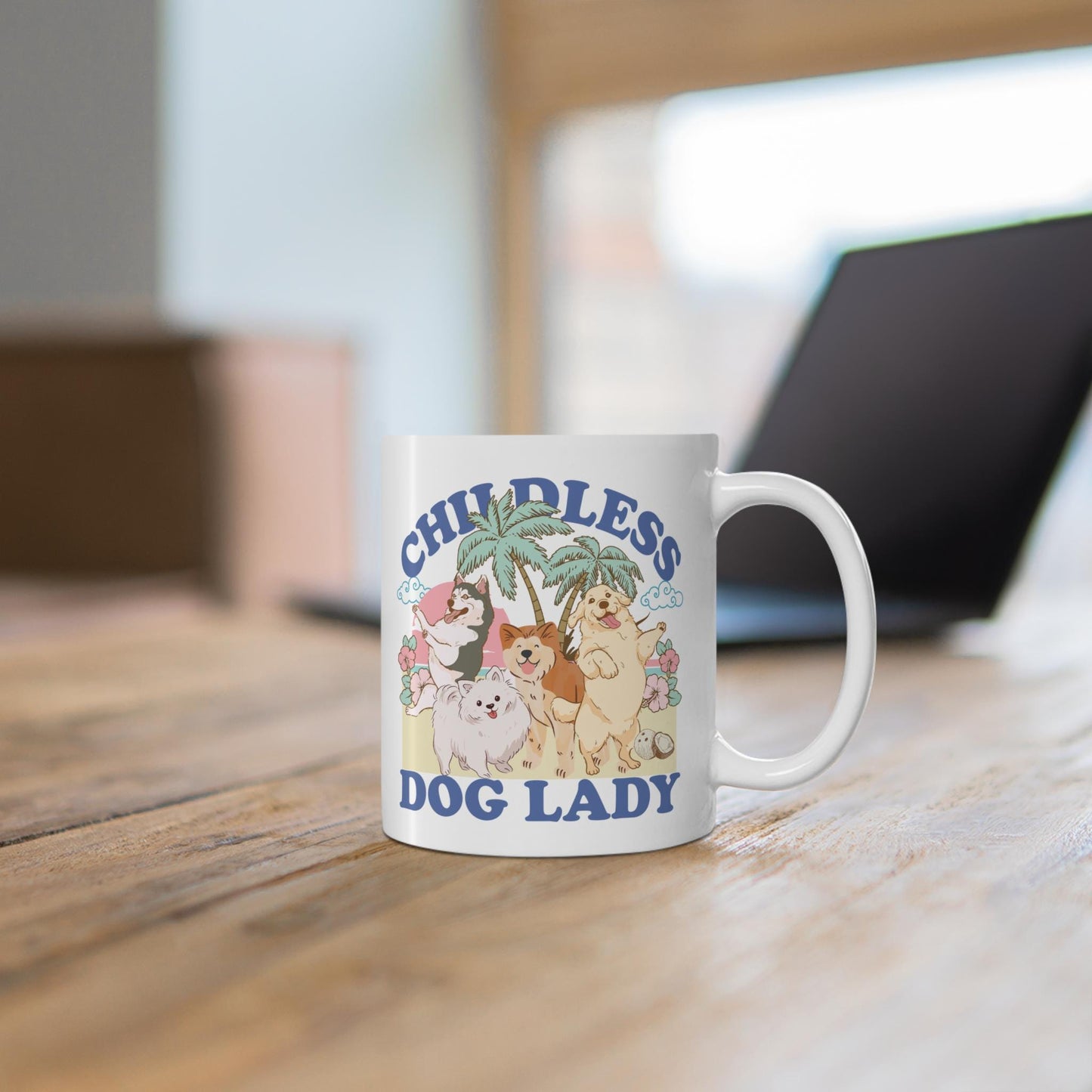 Childless dog lady mug | dog lady mug | dog lady kamala | dog lady gift | dog dad mug | harris walz mug | subtle kamala | dog lady coffee