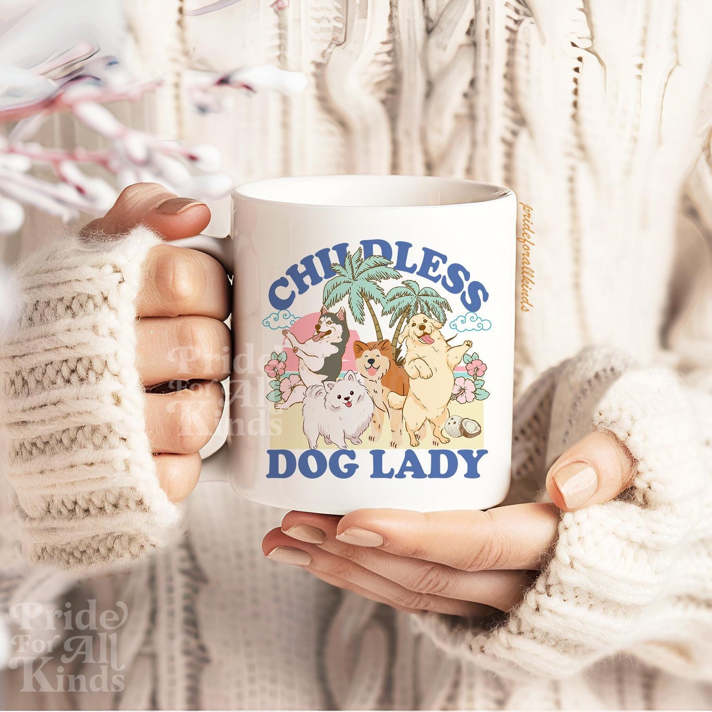 Childless dog lady mug | dog lady mug | dog lady kamala | dog lady gift | dog dad mug | harris walz mug | subtle kamala | dog lady coffee