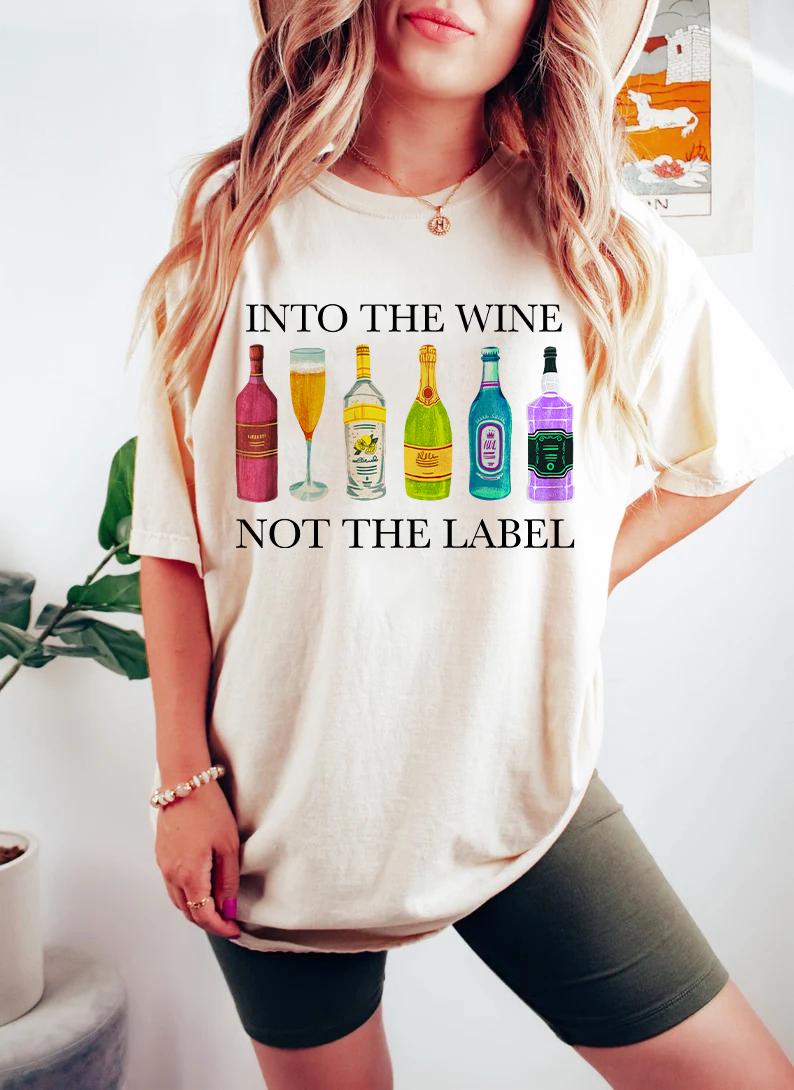 Into the wine not the label shirt | subtle pansexual pride | discreet pansexual | pan pride | gift for pansexual | queer | lgbtq pride | tee