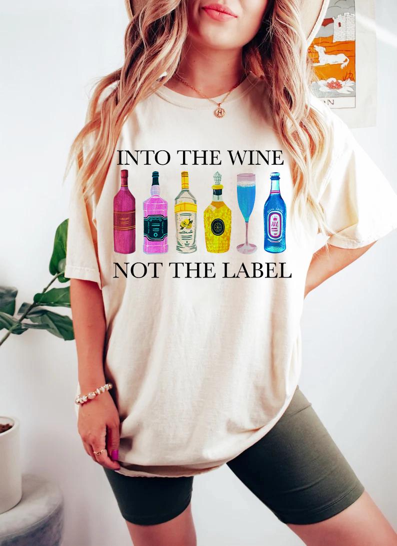 Into the wine not the label shirt | subtle pansexual | pansexual pride | queer | pansexual gift | subtle pride shirt | subtle pan pride