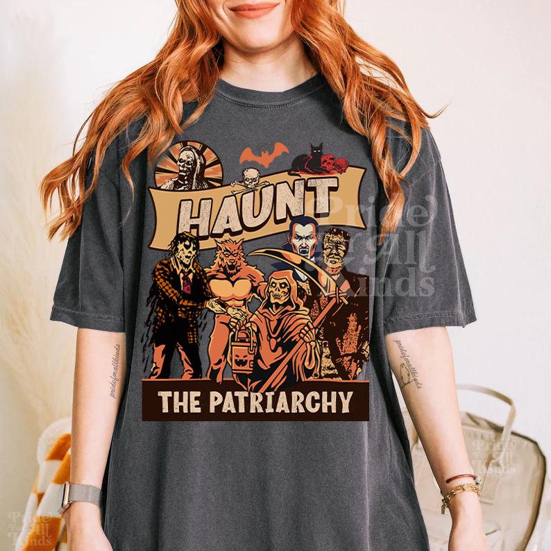 Haunt the patriarchy | feminist halloween | fall feminist shirt | burn the patriarchy | spooky liberal feminist witch | hex the patriarchy
