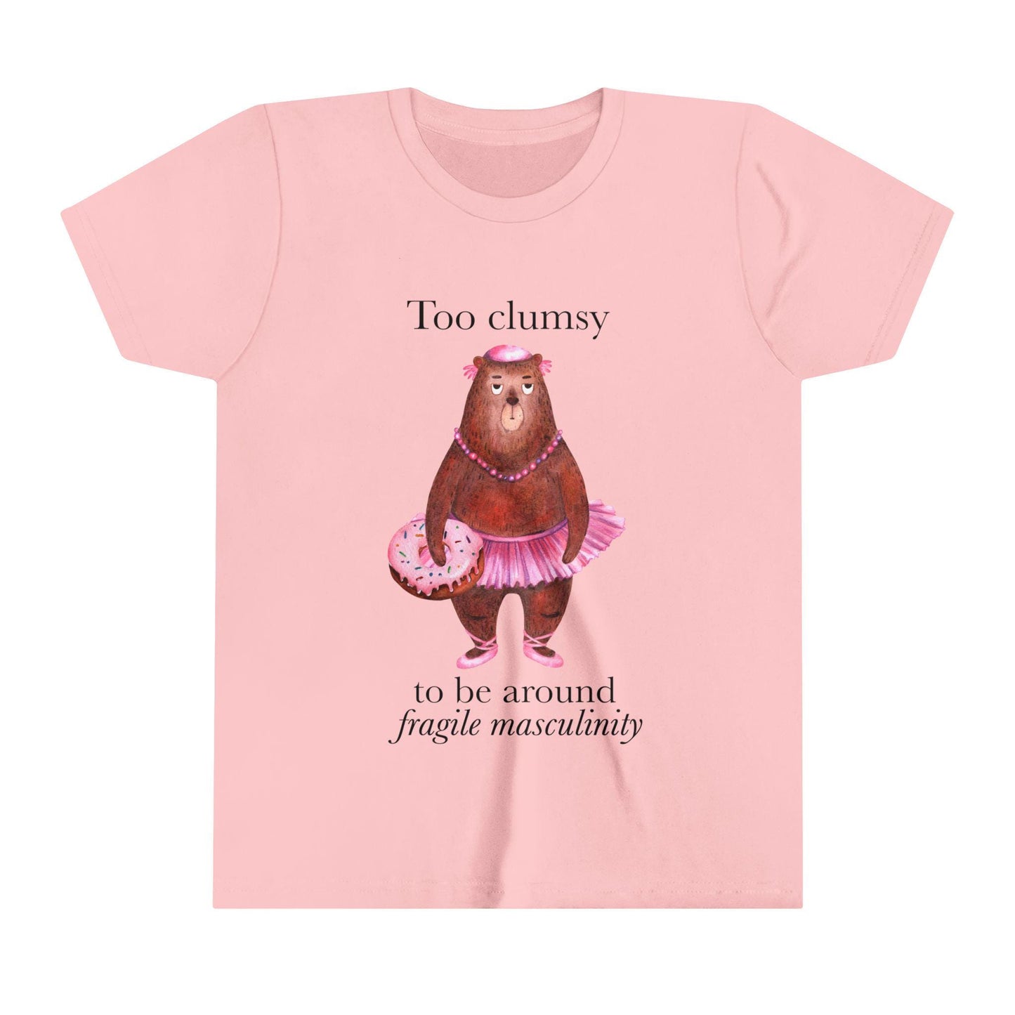 Too clumsy to be around fragile masculinity kids shirt | feminist kids shirt | kamala kids shirt | smash the patriarchy | women's rights tee
