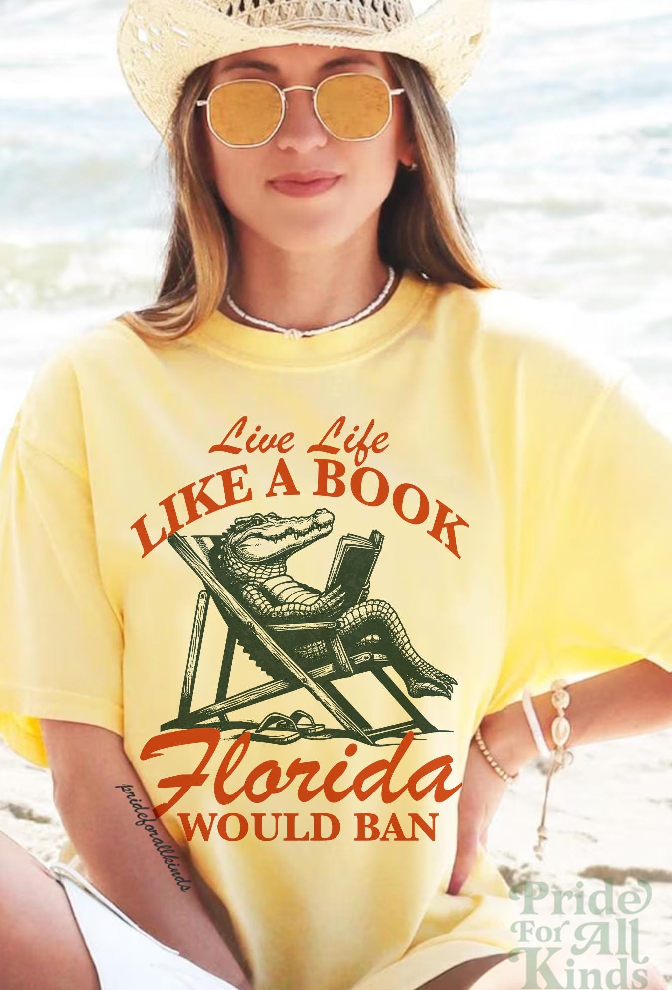Live life like a book florida would ban comfort colors shirt | | banned books tshirt | vote banned books apparel | i read banned books |