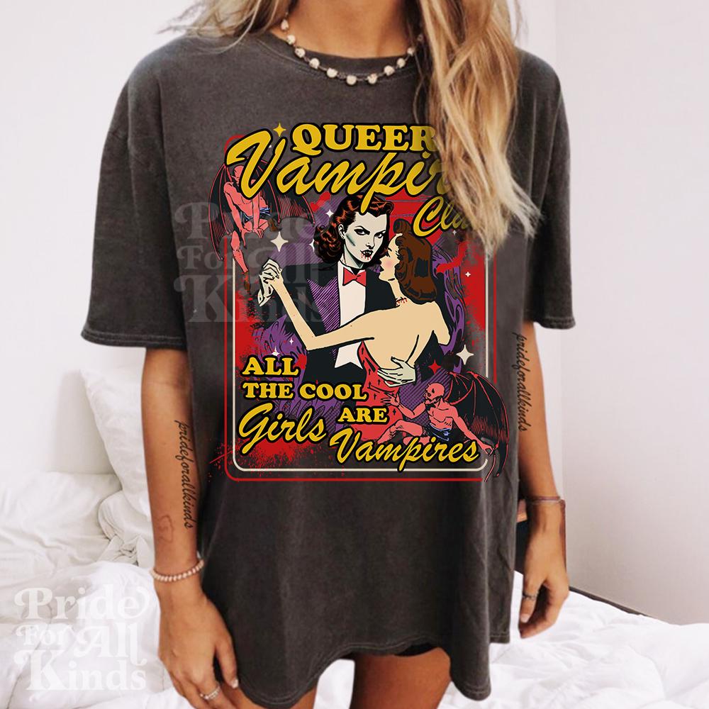 queer vampire | queer halloween | lesbian halloween | bisexual halloween | lesbian vampire | lgbtq halloween | lesbian pride | femme lesbian