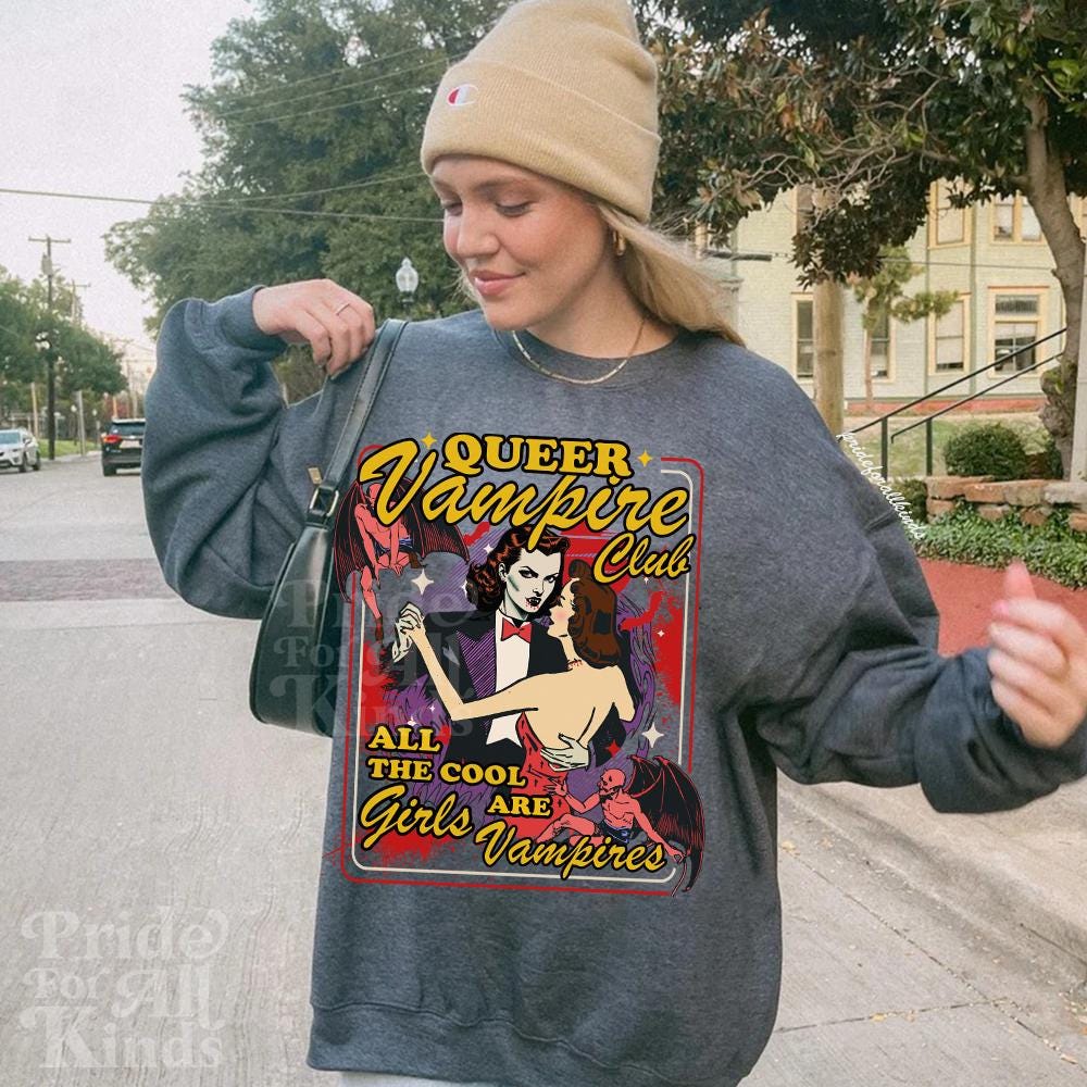 queer vampire | queer halloween | lesbian halloween | bisexual halloween | lesbian vampire | lgbtq halloween | lesbian pride | femme lesbian