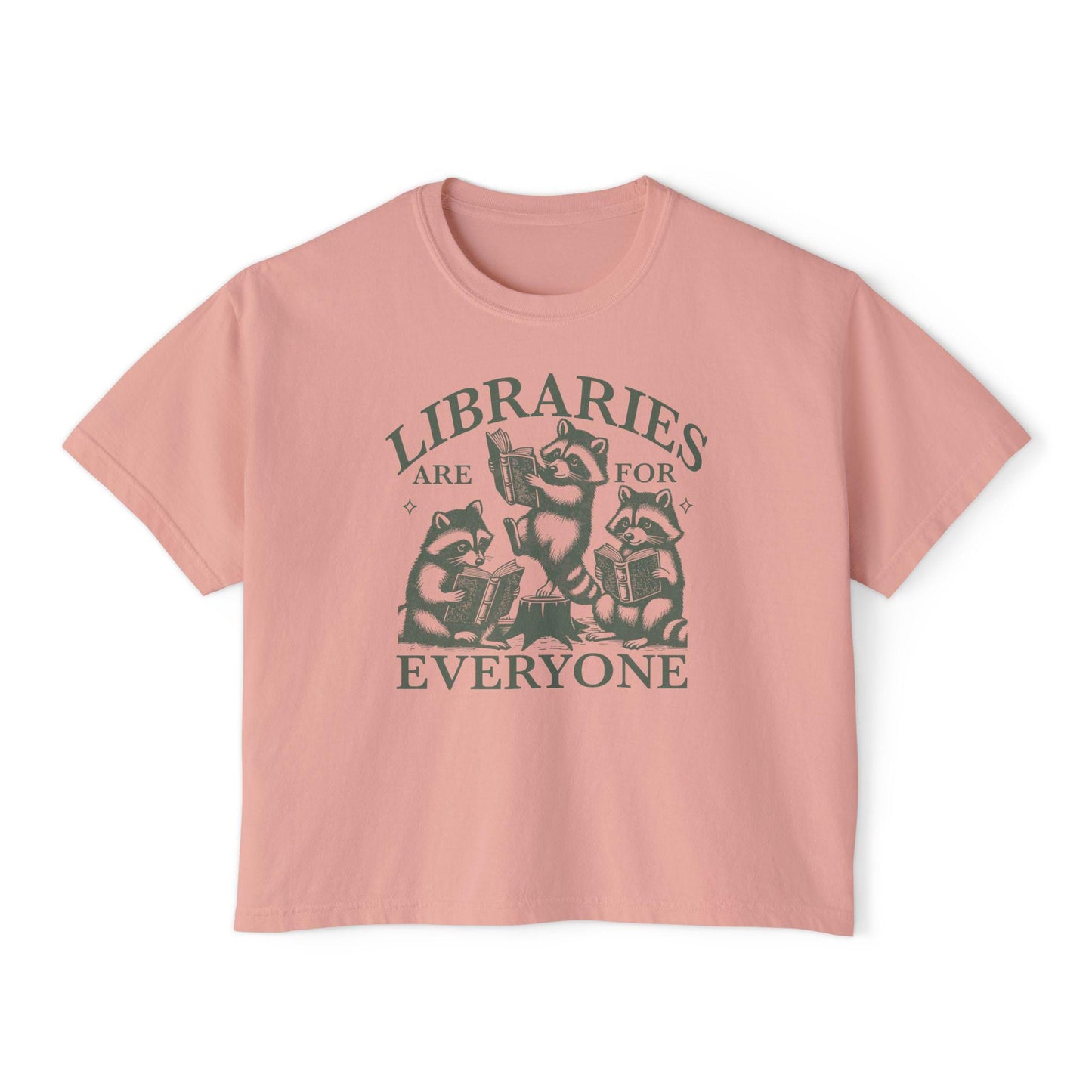 Libraries are for everyone tshirt | librarian crop top | public library | cool kids read books | all the cool kids are reading | education