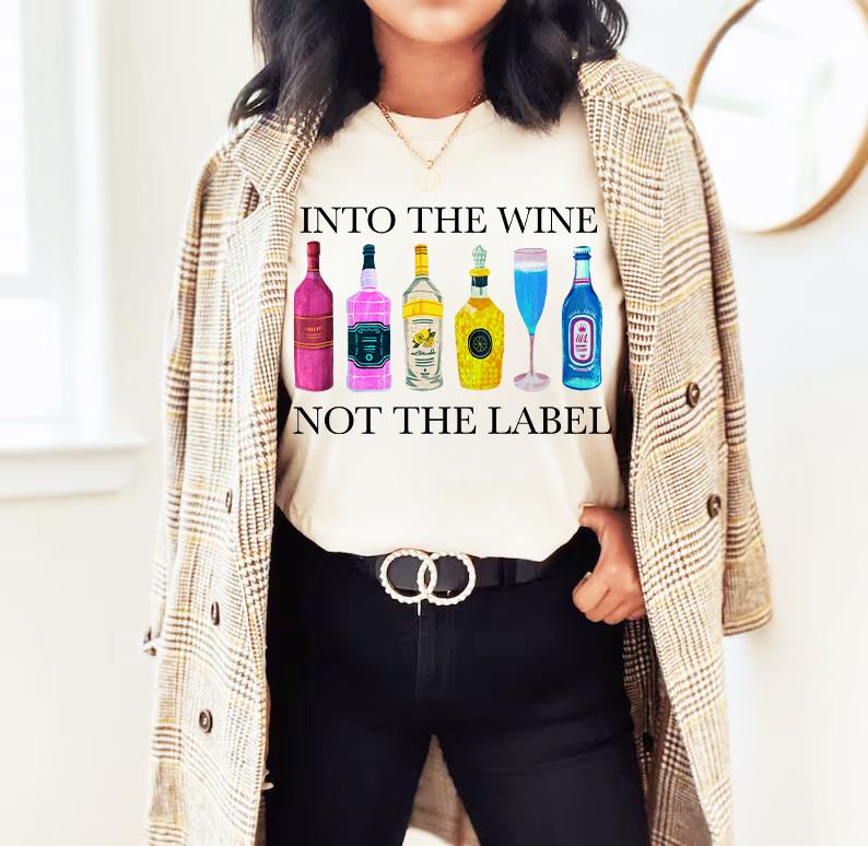 Into the wine not the label shirt | subtle pansexual | pansexual pride | queer | pansexual gift | subtle pride shirt | subtle pan pride