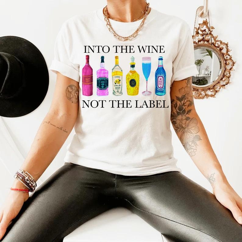 into the wine not the label