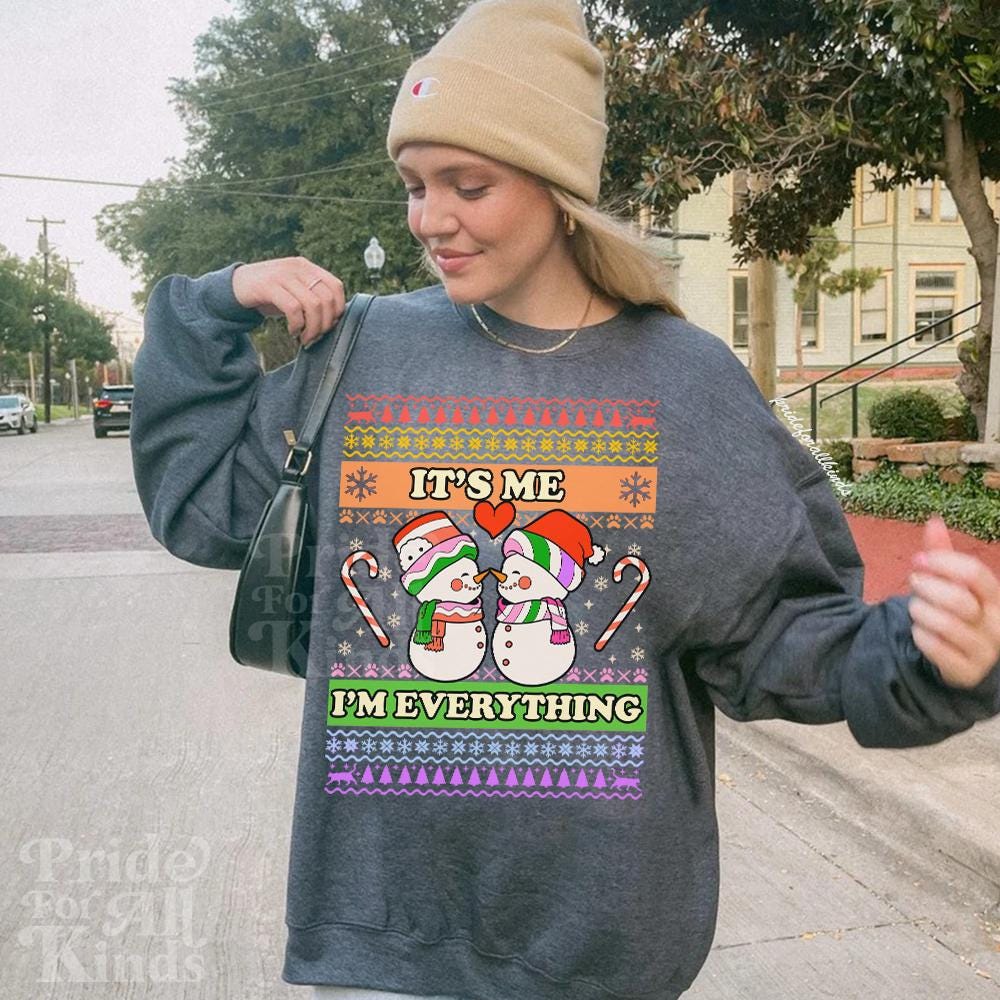 queer couple christmas | lesbian christmas | bisexual christmas | trans christmas | lesbian wife | subtle lesbian | gay christmas sweater