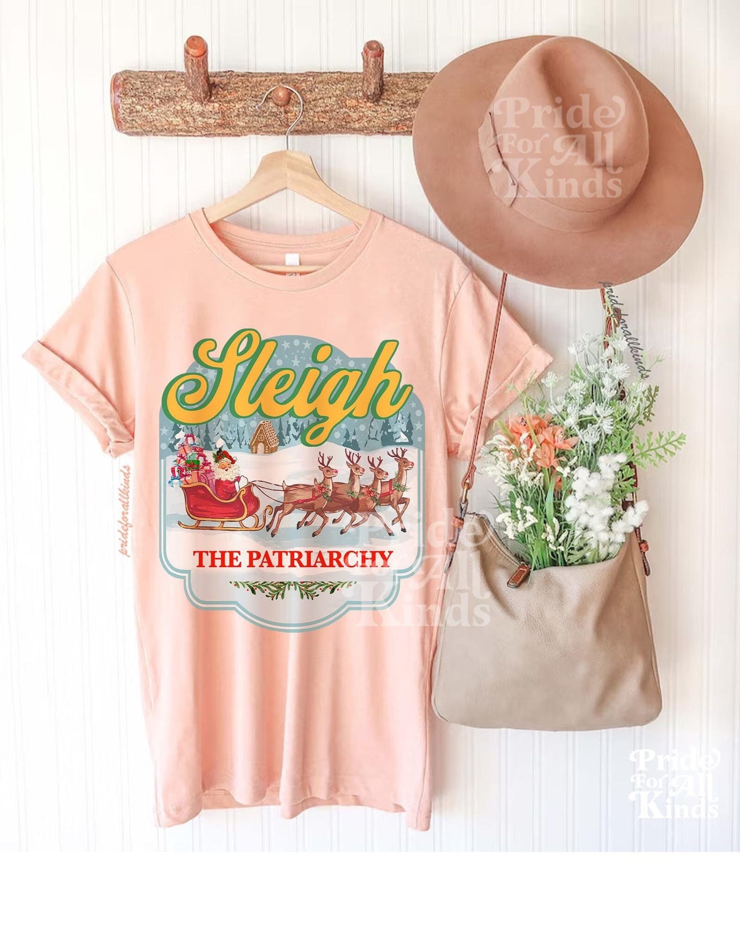 feminist christmas shirt | sleigh the patriarchy