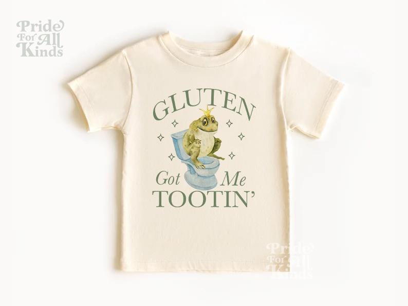 Gluten got me tootin' shirt | celiac disease awareness | gluten free kids | food allergy | warrior | fpies | gluten intolerant | tummy hurts