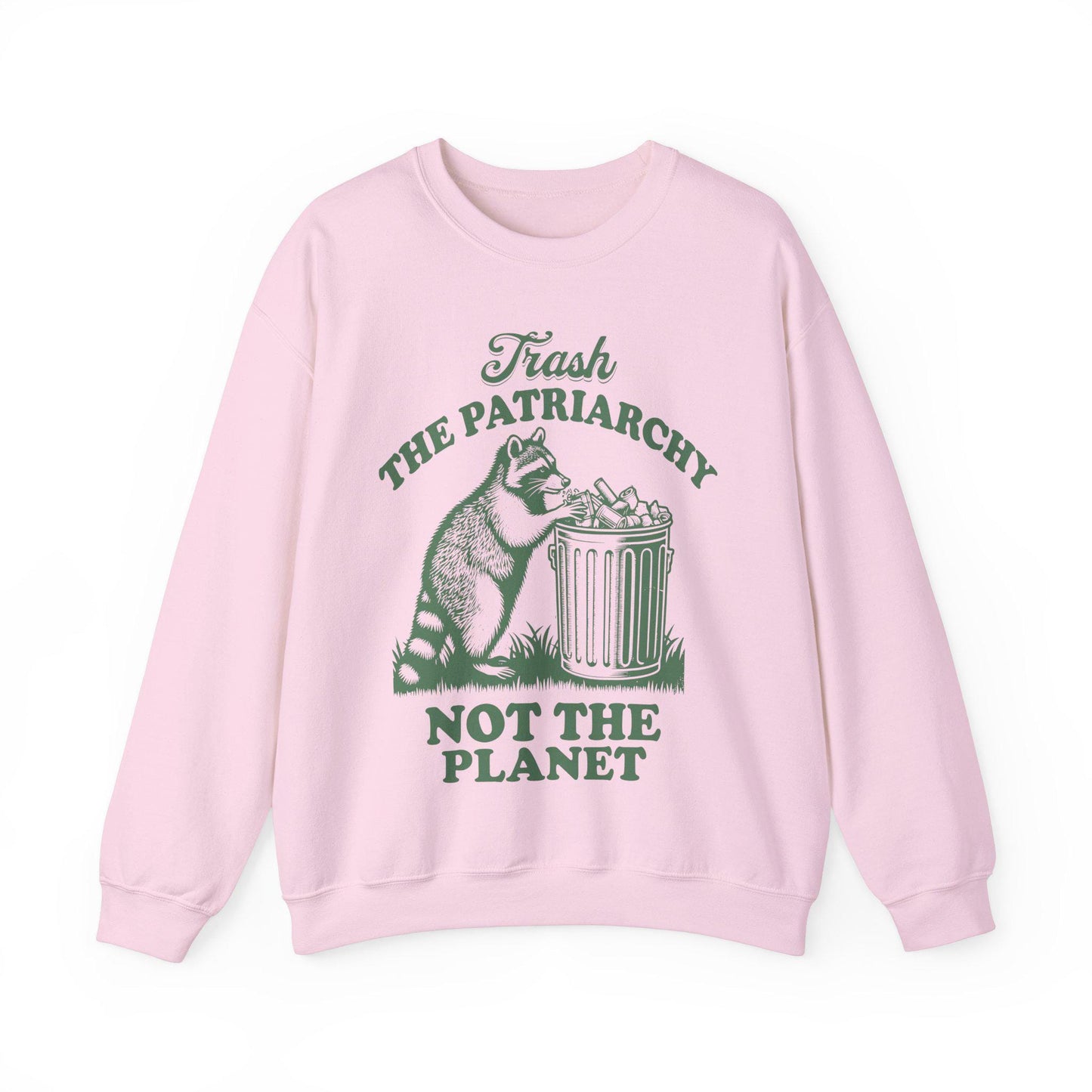 Trash the patriarchy not the planet sweatshirt | funny feminist | raccoon possum meme | leftist | activism | pro choice | abortion | liberal