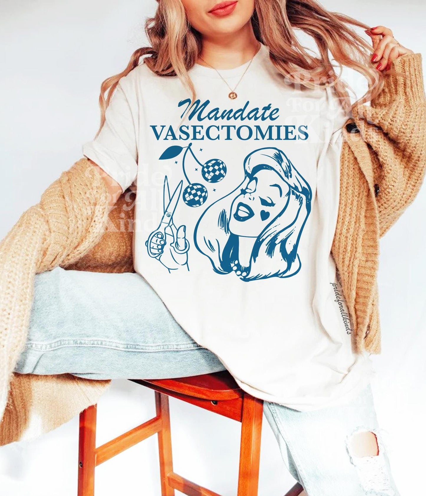 Mandate vasectomies shirt | vasectomies prevent abortions | pro choice shirt | pro roe | reproductive rights | anti trump shirt | leftist |
