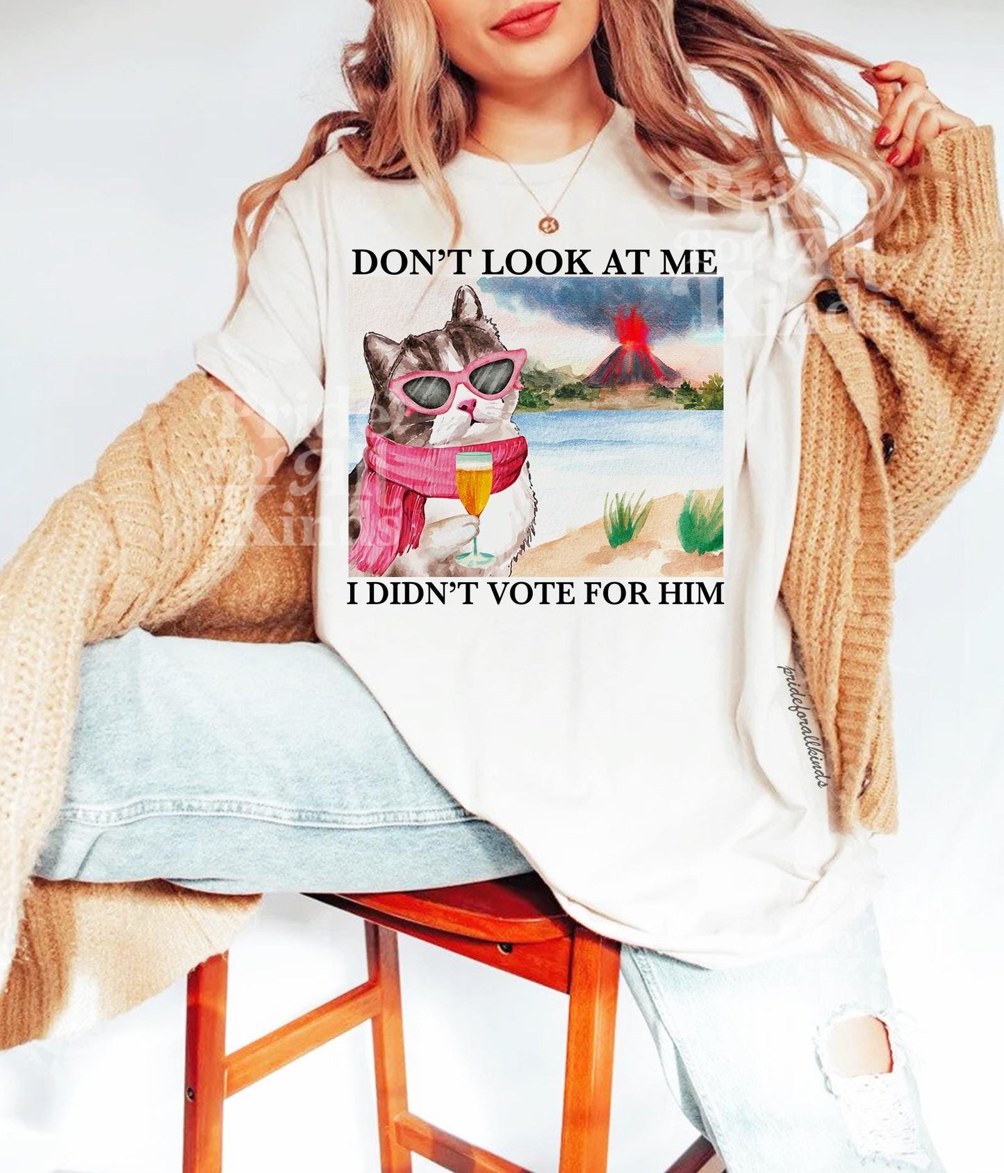I didnt vote for him shirt | funny anti trump shirt | anti trump gift | leftist shirt | leftist gifts | social democrat | childless cat lady