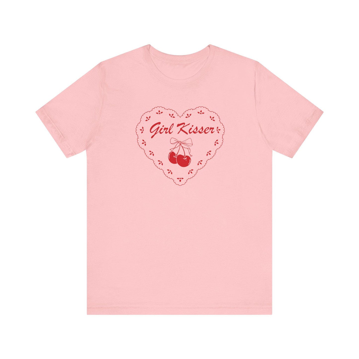 Girl kisser shirt | lesbian fashion | bi pride | femme lesbian | funny lesbian shirt | subtle lesbian | wlw sapphic pride | pansexual |