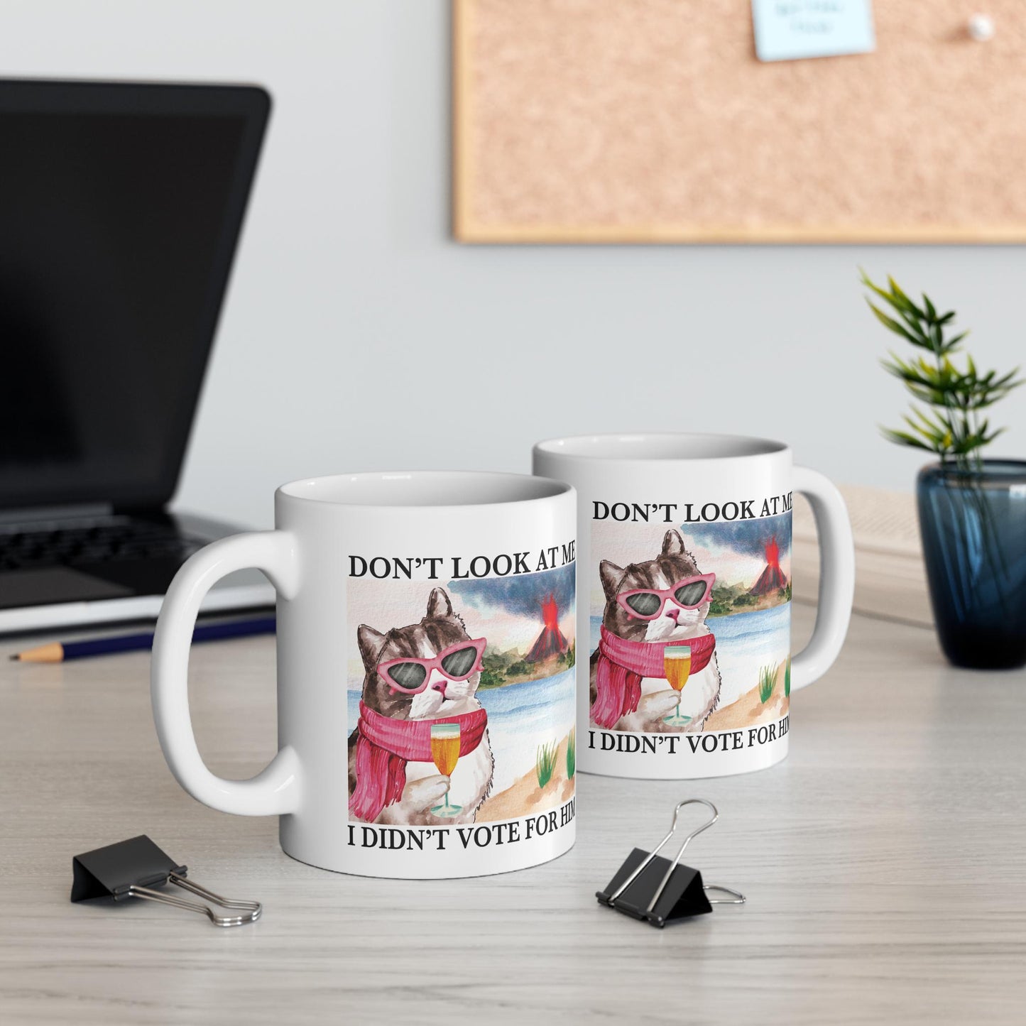 I didnt vote for him mug | anti trump coffee mug | subtle anti trump | liberal mug | feminist mug | social democrat | leftist gifts