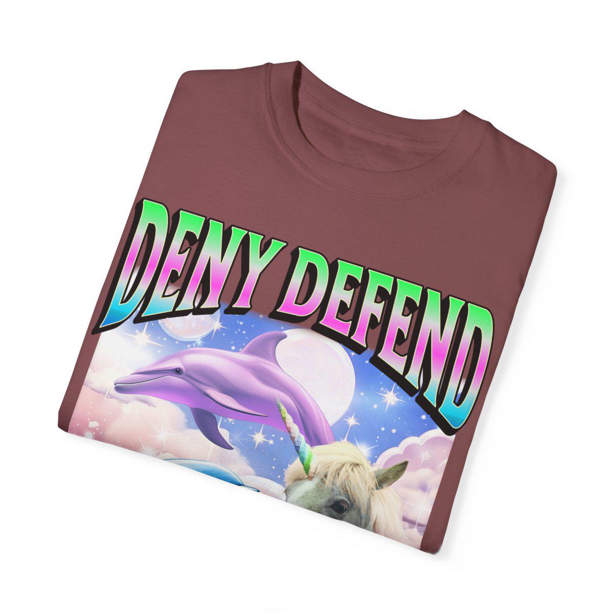 Deny defend depose | comfort colors | anti capitalism | leftist shirt | leftist gifts | dolphin meme | social democrat | people over profit