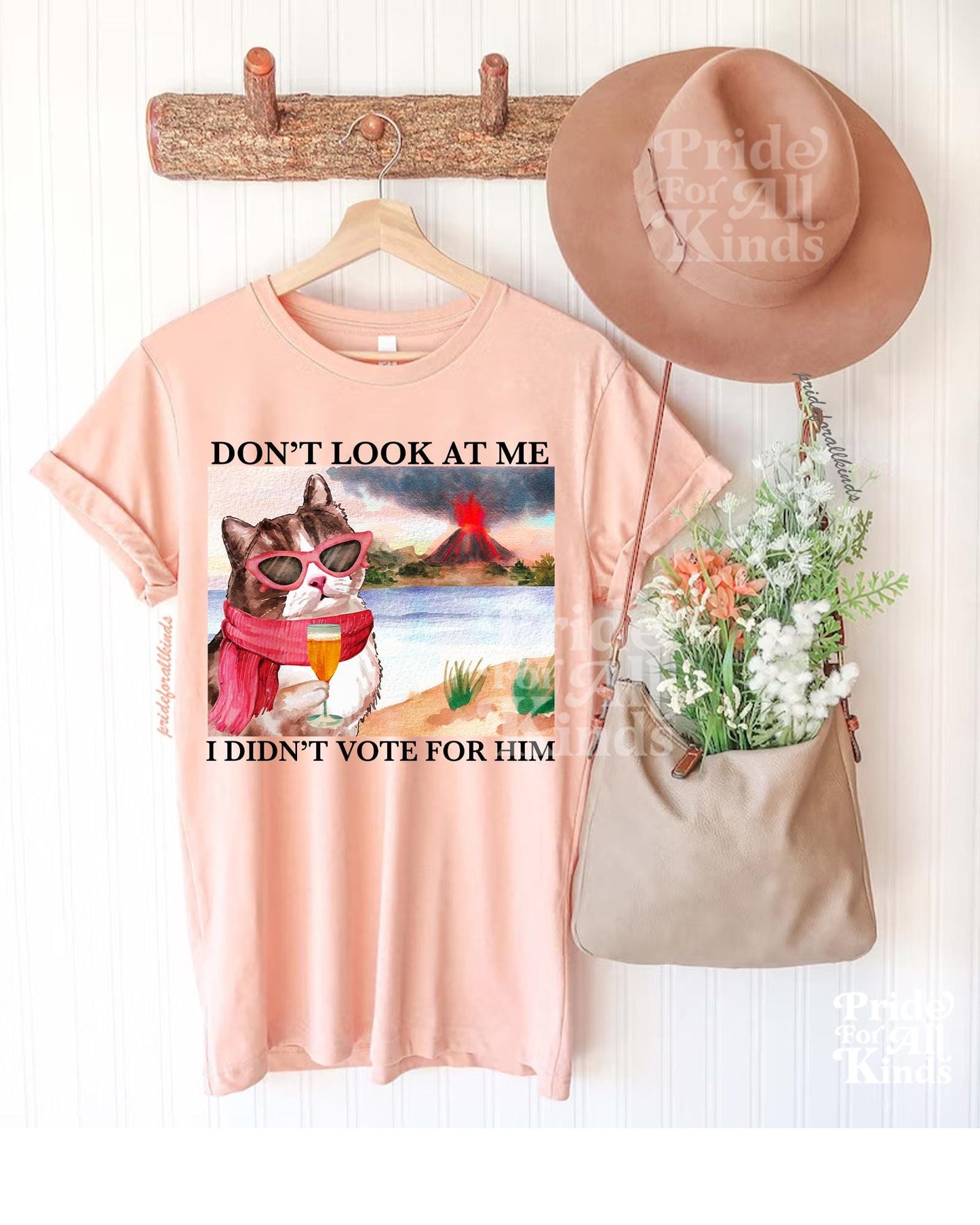 I didnt vote for him shirt | funny anti trump shirt | anti trump gift | leftist shirt | leftist gifts | social democrat | childless cat lady