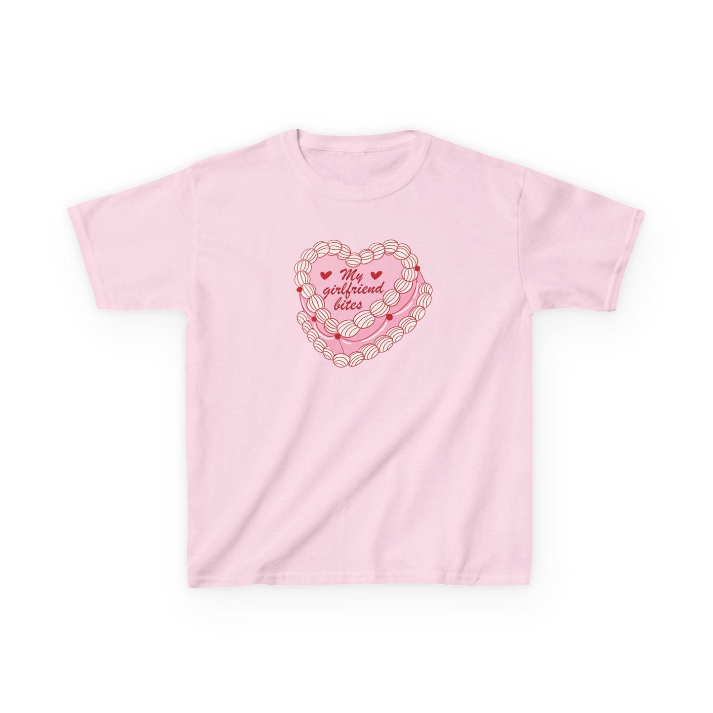 My girlfriend bites | baby tee | lesbian valentines | queer valentine gift | funny girlfriend valentine | bi pride | pride merch butch femme