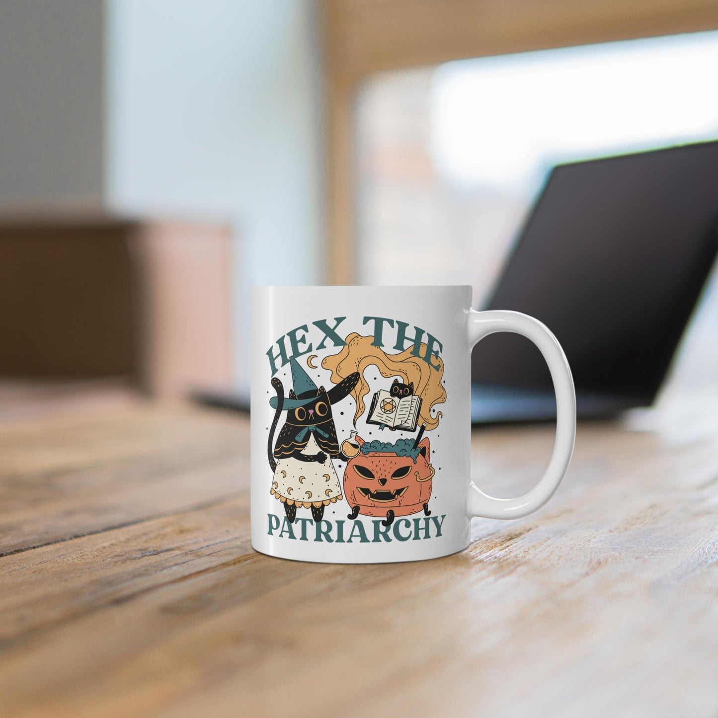 Hex the patriarchy mug | smash the patriarchy | burn the patriarchy | feminist mug | leftist gift | feminist coffee | social democrat |witch